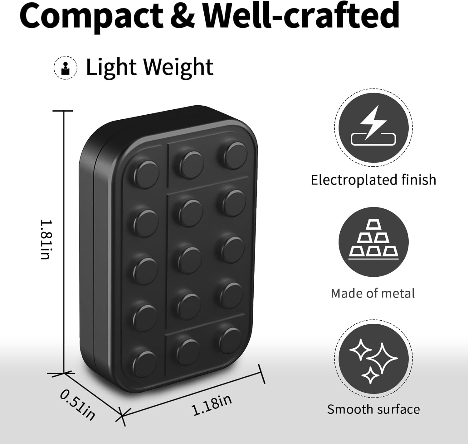 Fidget Toys Adults Metal Fidget Slider Magnetic EDC Haptic Fidget Toys for Adults - Image 3