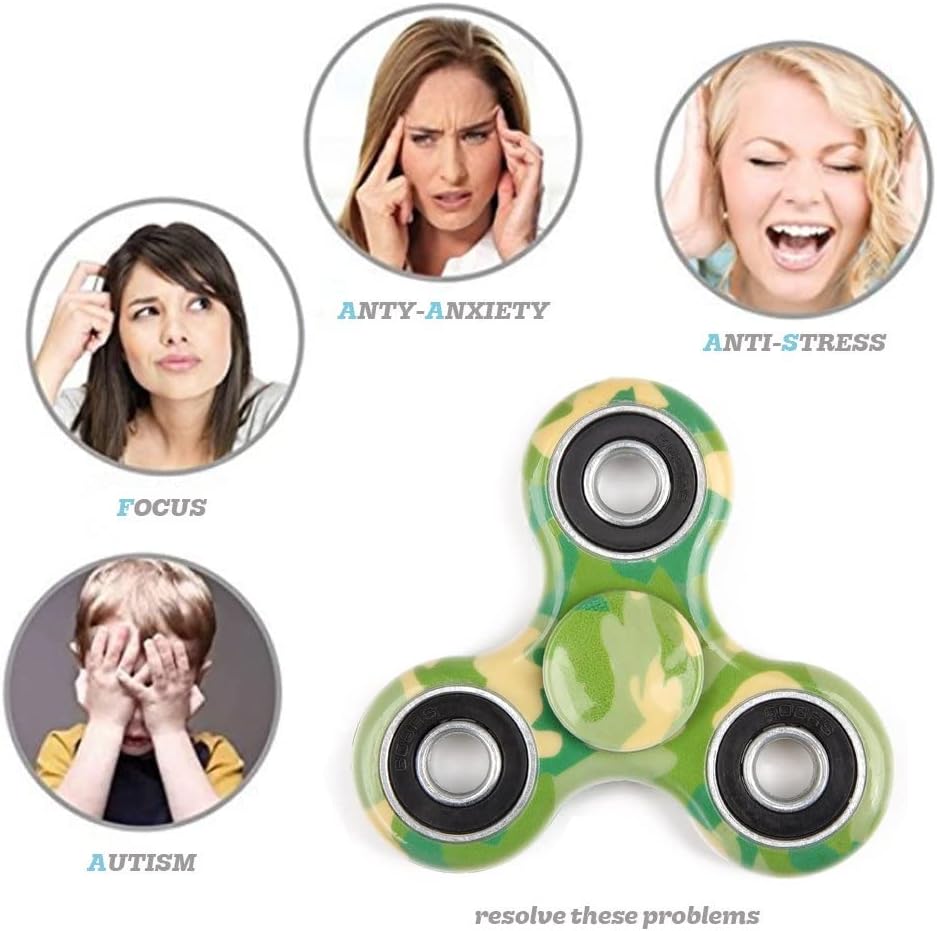 SCIONE 48 Pack Fidget Spinner Goodie Bag, Anxiety Stress Relief Fidget Toy Pack-Hand Spinner Party Favors for Kid Adult, Stocking Stuffer, Easter Basket Stuffers, Classroom Prizes - Image 7