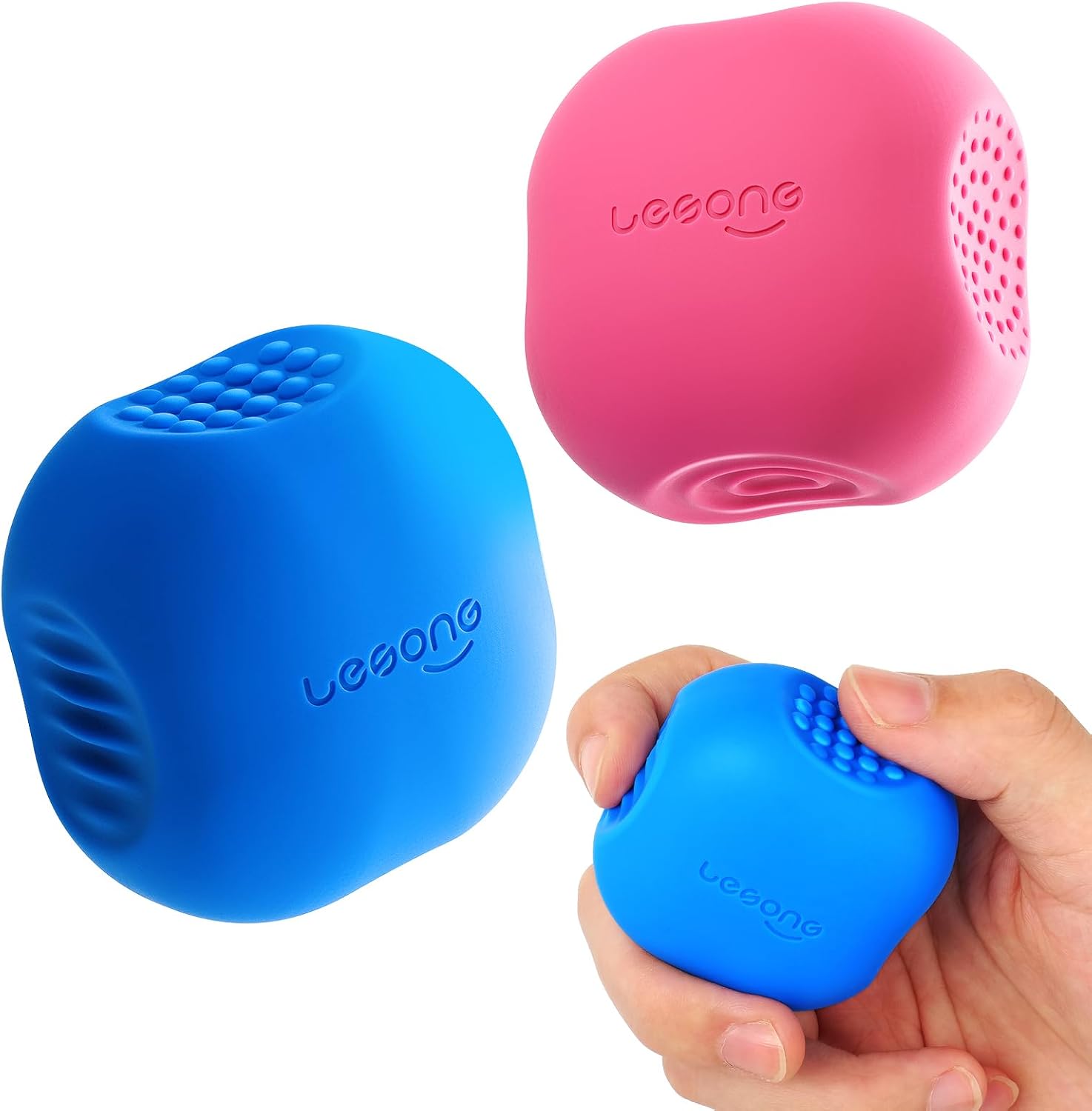 Sensory Fidget Toys for Adults Kids: 2 Pack Textured Fidget Toys for Adults Office Anxiety Relief - Sensory Toys for Kids Autism ADHD - Small Quiet Fidgets for Classroom - Image 2