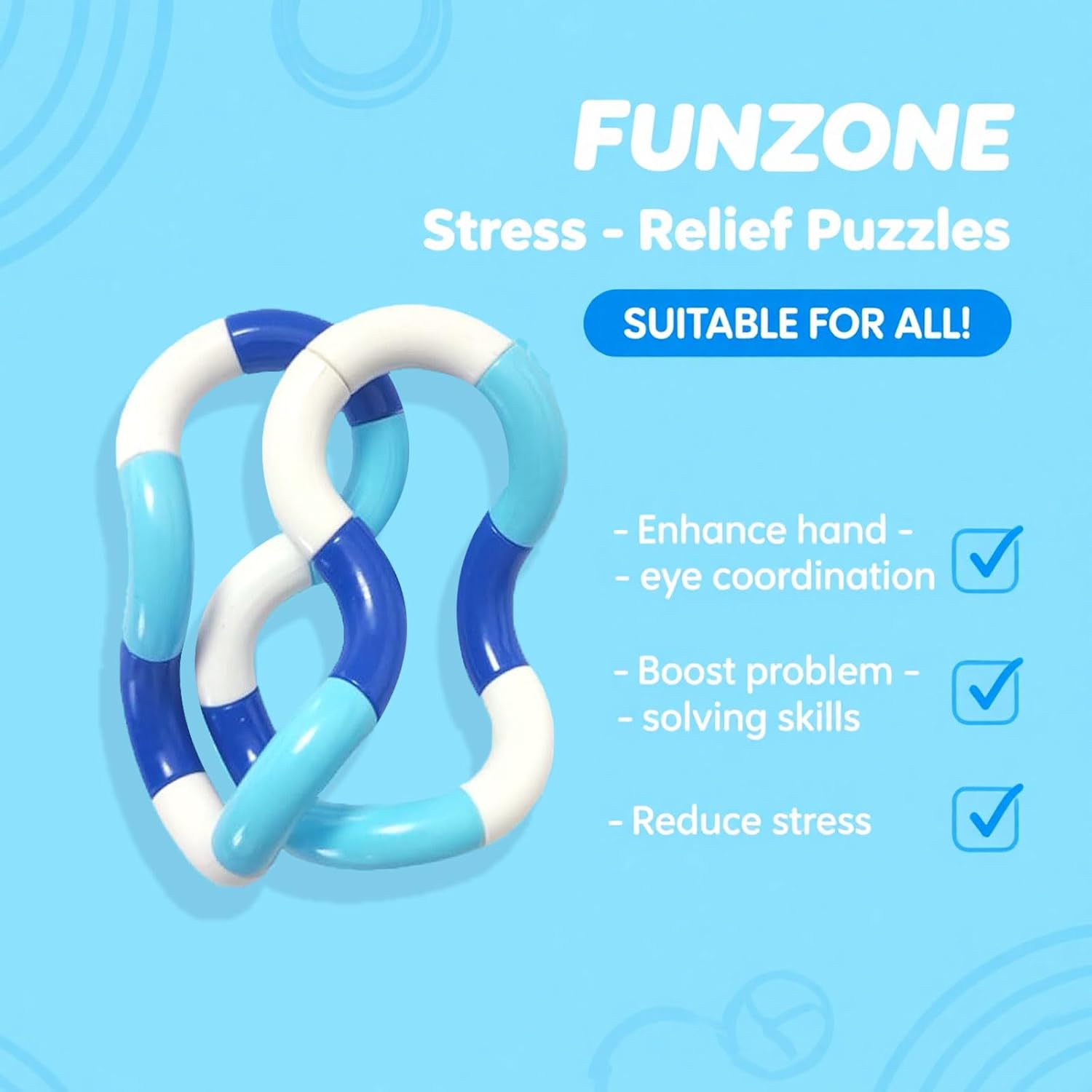 7PCS Quiet Twisty Fidget Toys – Squeeze, Twist, and Spin – Multicolored Sensory Toys for Kids and Adults, Stress Relief Toys & Educational Tools for Classroom,Alternative Gifts - Image 4