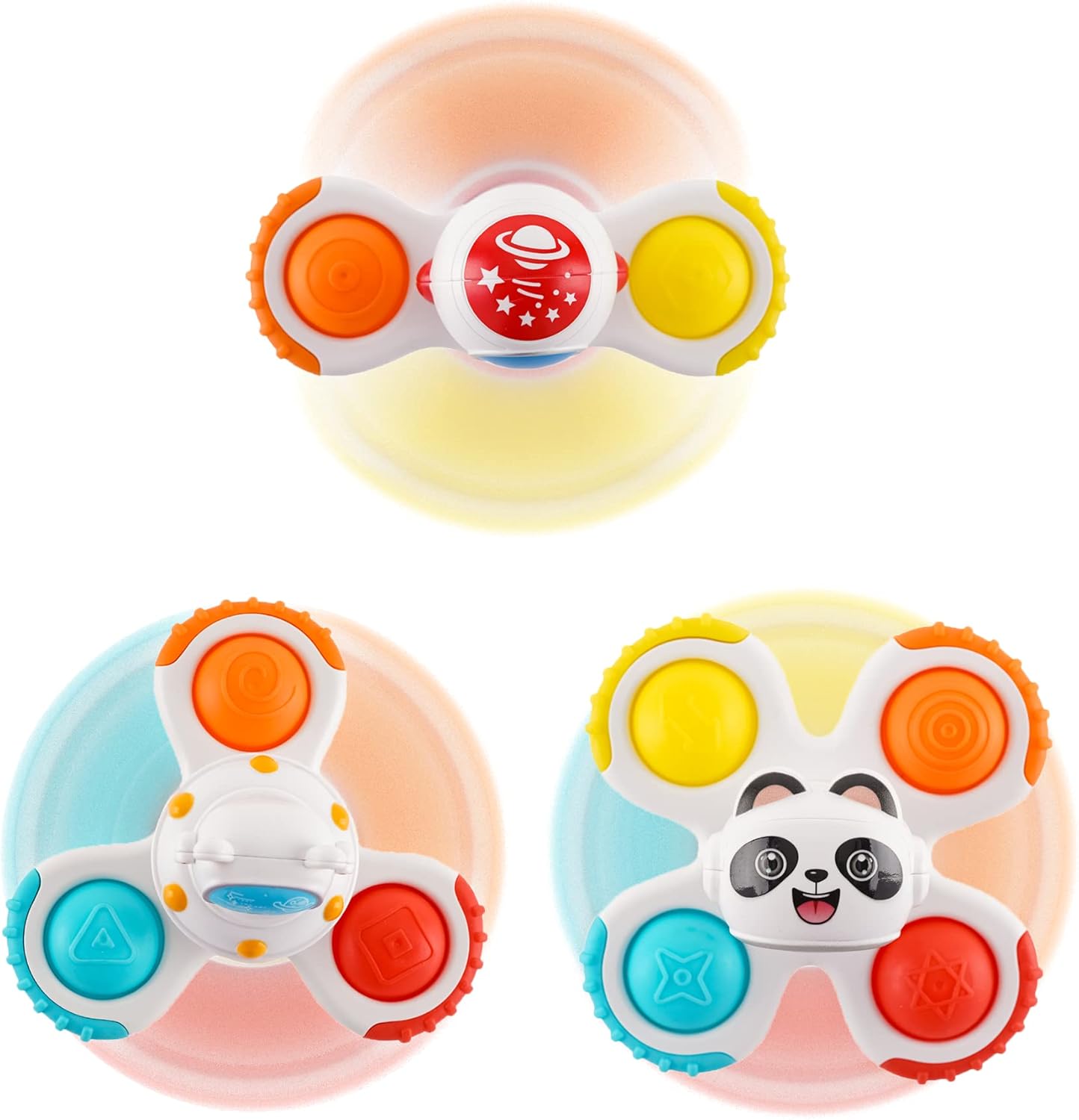 Suction Cup Spinner Toy for Baby 12-18Months, Bath Toys for Toddlers 1-3, Boys and Girls 1st Birthday Sensory Toys Gifts - Image 3