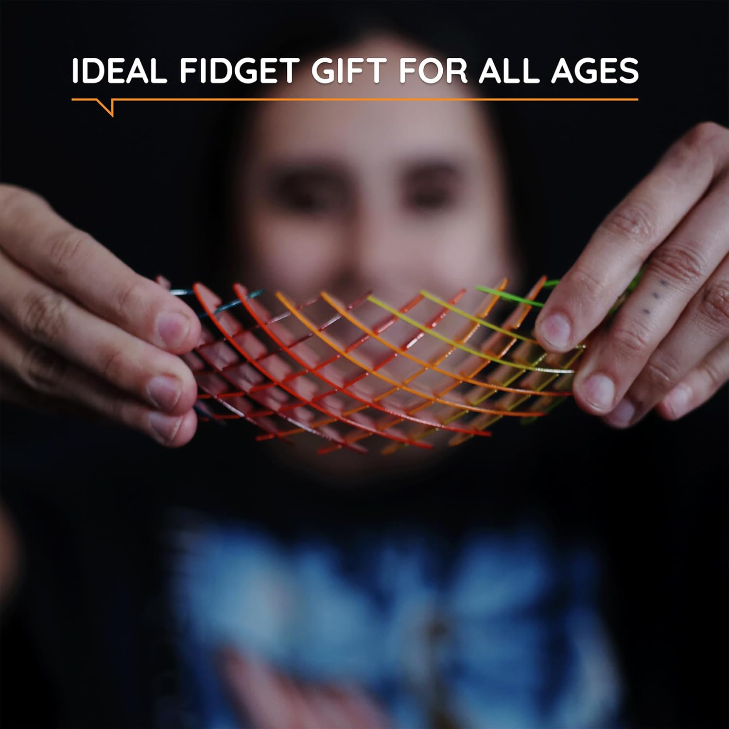 Morf Fidget Worm Toy - Desk Fidgets for Adults - Quiet Worm Fidget Toy Sensory Toys - Fun and Interactive Fidget Toy for Kids - USA Patent Pending Figgy Toys (Rainbow, Small) - Image 7