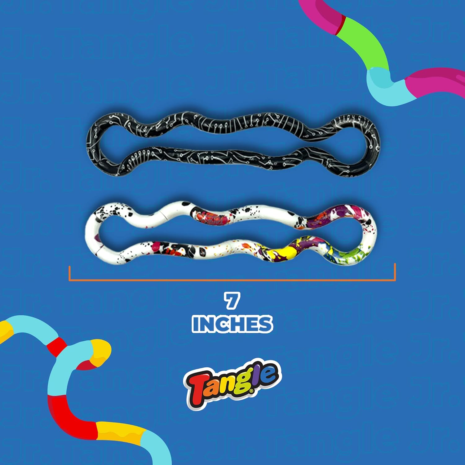 Tangle Jr. - Masterpiece Trio (Neo Blade Drip) Artistic Pattern for Unique Fidget Experience - Fidget with These tangles at Work or School - Twist Fidget Toy for Kids and Adults - Desk Toy for Adults - Image 5