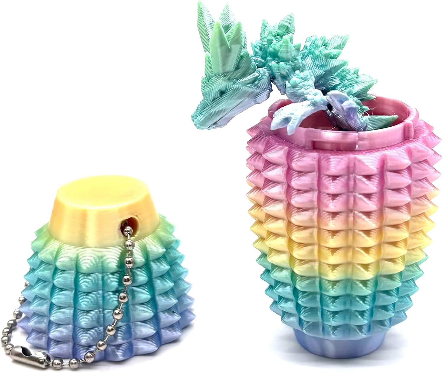 Little Ouchies Fidget Toys,3D Printed Spiky Grippie Stim Keychain, Sensory Toy for Stress Relief & Focus,3D Printed Dragon ,Fidget Dragon Toys(Purple ) - Image 7