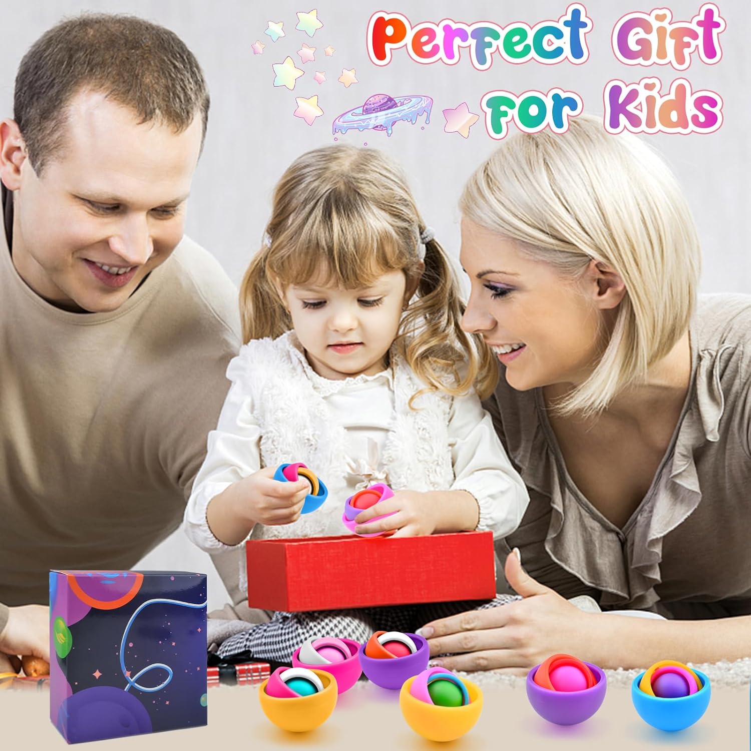 Fidget Toys Kids Pack, Fidget Spinner Set, Sensory Toys Boys Girls Teens, Eaeter Basket Stuffers Party Favors, ADHD Autism Stress Relief Finger Tools, Gift for Kids Adults Birthday - Image 7