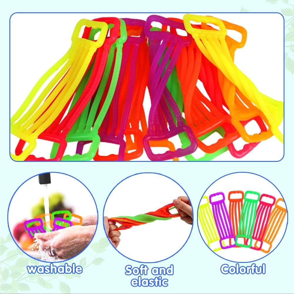 12 Pack Stretchy Strings Fidget Toys, Stretchy Fidget Sensory Toys Stress Relief Anxiety Calming Toys for Autistic Kids Boys Adults Classroom Prize Treasure Box Birthday Christmas Party Favors Gifts - Image 4