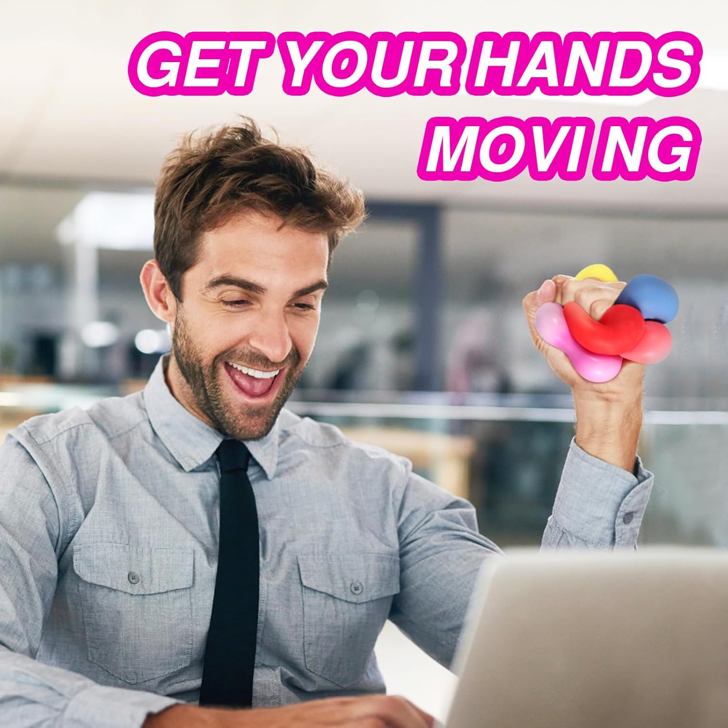 24 Pack Slow Rising Stress Cube , Dough Stress Balls Soft Fidget Squishy Toys for Anxiety Relief, Pull Stretch Classroom Prize Party Favors Toys for Kids - Image 7