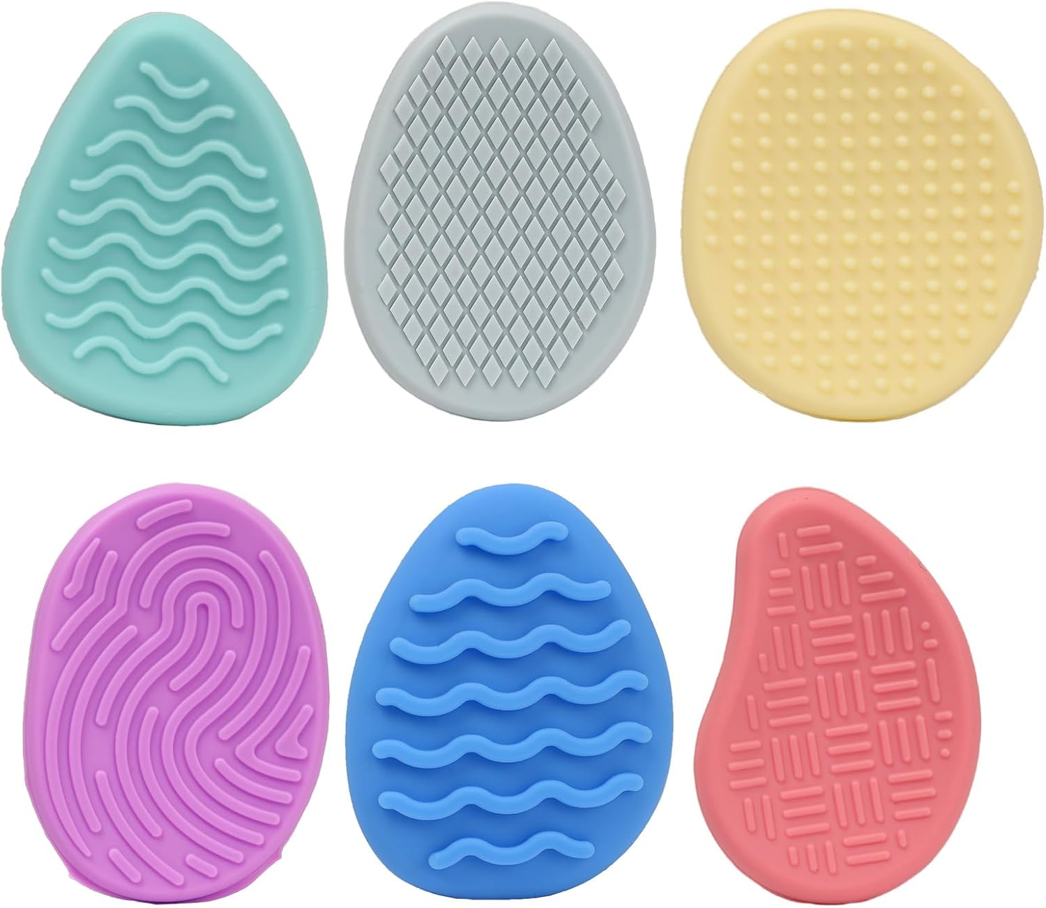 Fidget Sensory Toys for Kids Adults Easter Basket Stuffers Silicone Worry Stone for Autism ADHD Teens Silent Calm Down Toy Quiet Fidgets Stress Items Anxiety(6pcs) - Image 2