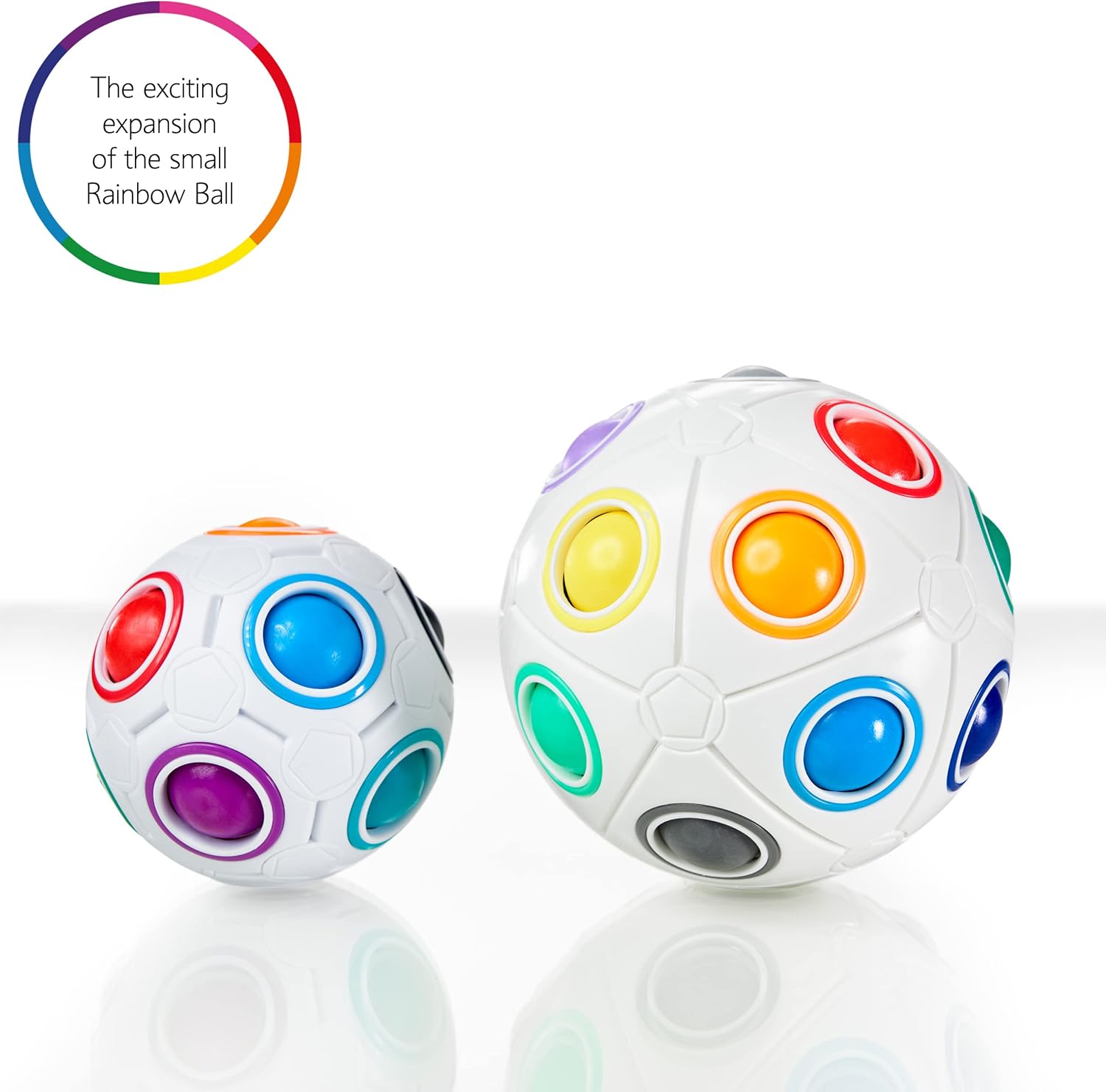 CUBIDI® Original Big Rainbow Puzzle Ball I Brain Teasers for Kids Ages 6-10 I for Boys and Girls 6+ Years I Ideal Travel Toy for Children | Fidget Puzzles for Adults - Image 9