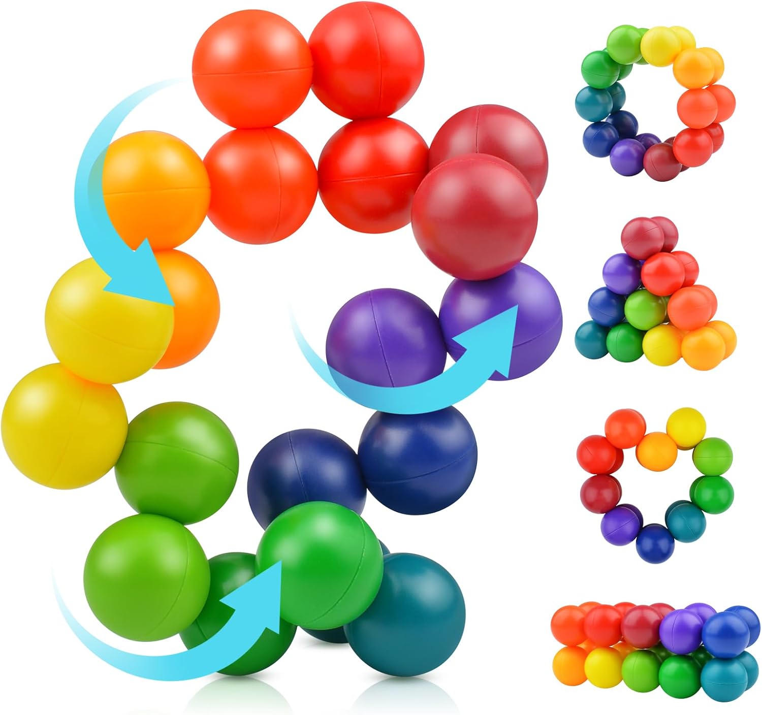 Autism Sensory Toys for Autistic Children, Fidget Toys for Adults Kids , Autism Toys for Toddlers 3-4,Christmas Stocking Stuffers Present,Airplane Car Travel Toys for Kids Ages 3-5 - Image 2