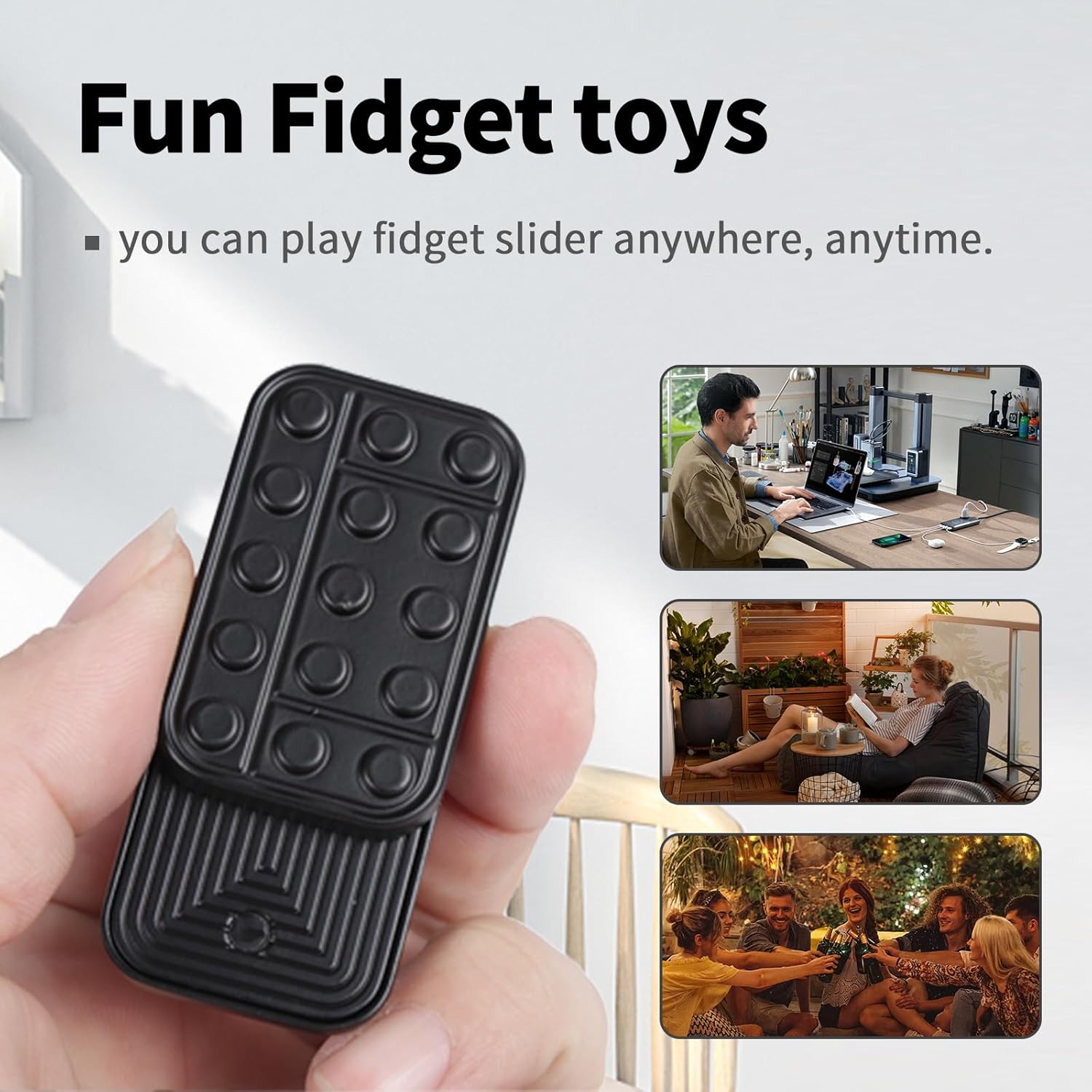 Fidget Toys Adults Metal Fidget Slider Magnetic EDC Haptic Fidget Toys for Adults - Image 6