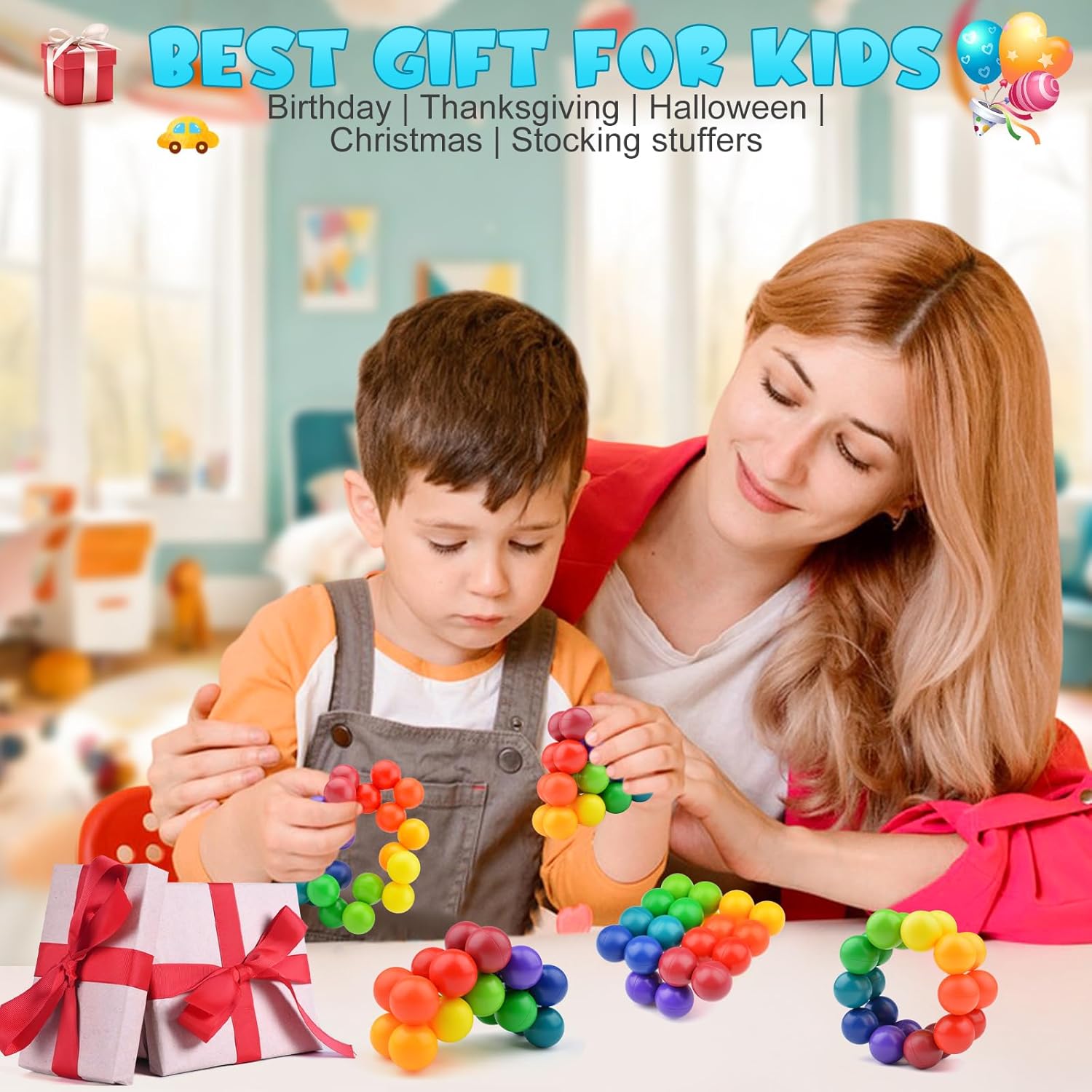 Autism Sensory Toys for Autistic Children, Fidget Toys for Adults Kids , Autism Toys for Toddlers 3-4,Christmas Stocking Stuffers Present,Airplane Car Travel Toys for Kids Ages 3-5 - Image 7