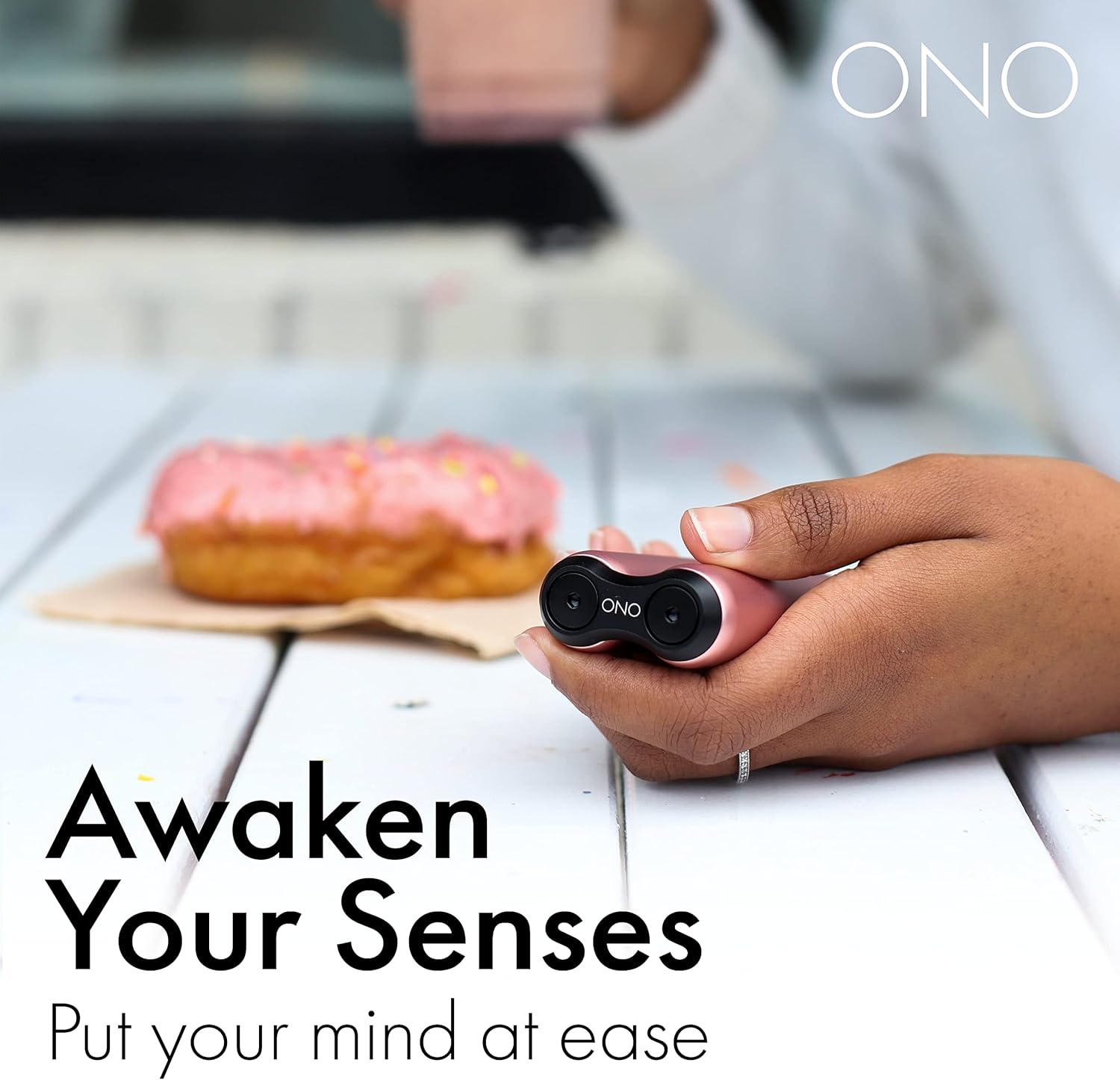 ONO Roller - Handheld Fidget Toy for Adults | Help Relieve Stress, Anxiety, Tension | Promotes Focus, Clarity | Compact, Portable Design (Full Size/Aluminum, Rose Gold) - Image 7
