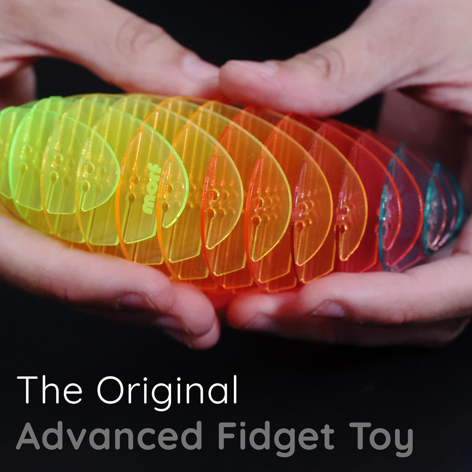 Morf Fidget Worm Toy - Desk Fidgets for Adults - Quiet Worm Fidget Toy Sensory Toys - Fun and Interactive Fidget Toy for Kids - USA Patent Pending Figgy Toys (Rainbow, Small) - Image 5
