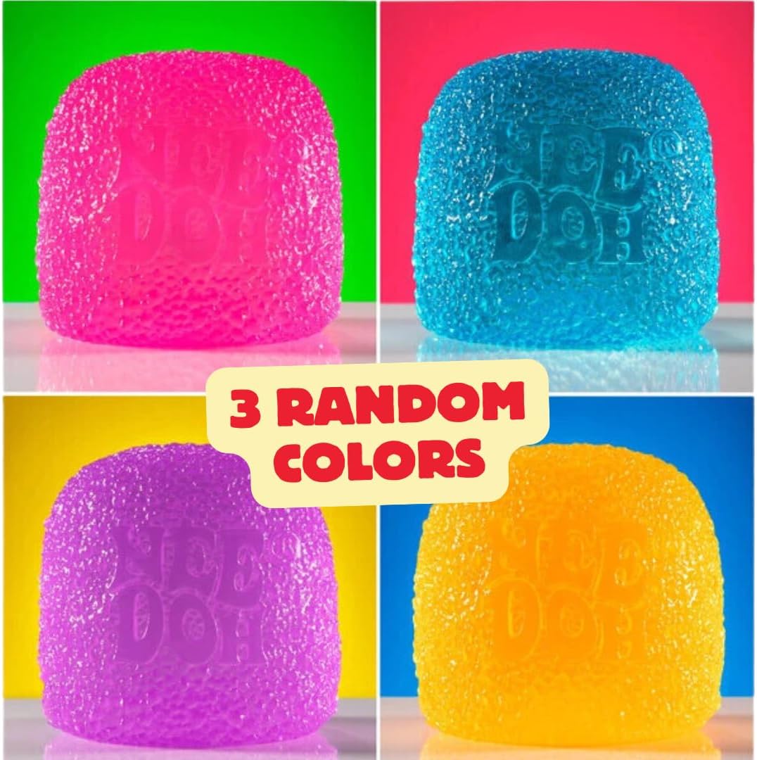 Schylling NeeDoh Gumdrop Textured Sensory Fidget Toy Colors May Vary (3 Pack) - Image 3