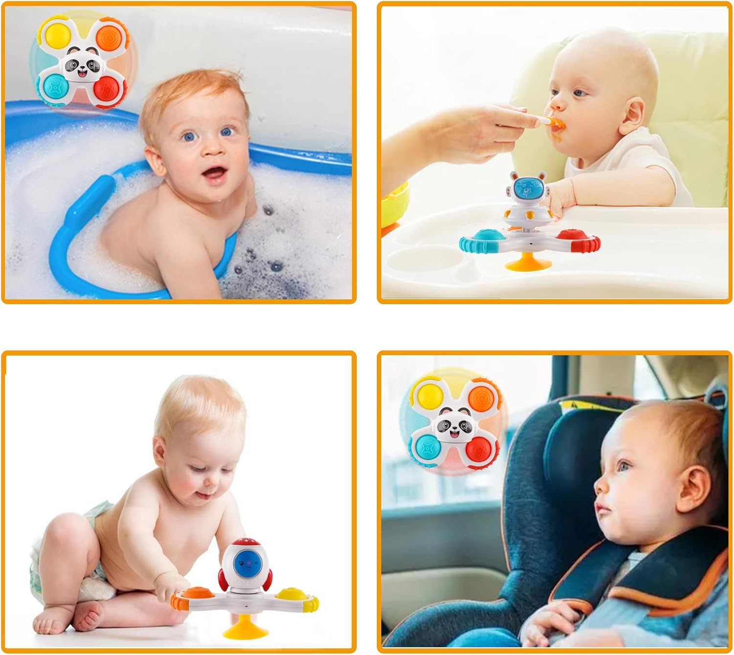 Suction Cup Spinner Toy for Baby 12-18Months, Bath Toys for Toddlers 1-3, Boys and Girls 1st Birthday Sensory Toys Gifts - Image 6