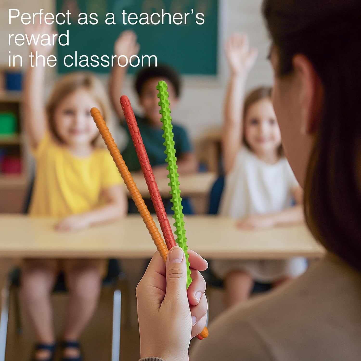 Flexible Sensory Fidget Sticks for Kids,6PCS Sensory Fidget Toys for Stress Anxiety Autistic ADHD,Calm Down Travel Airplane Essentials Toys,Stuffers Gifts for Teens Boys Girls - Image 7