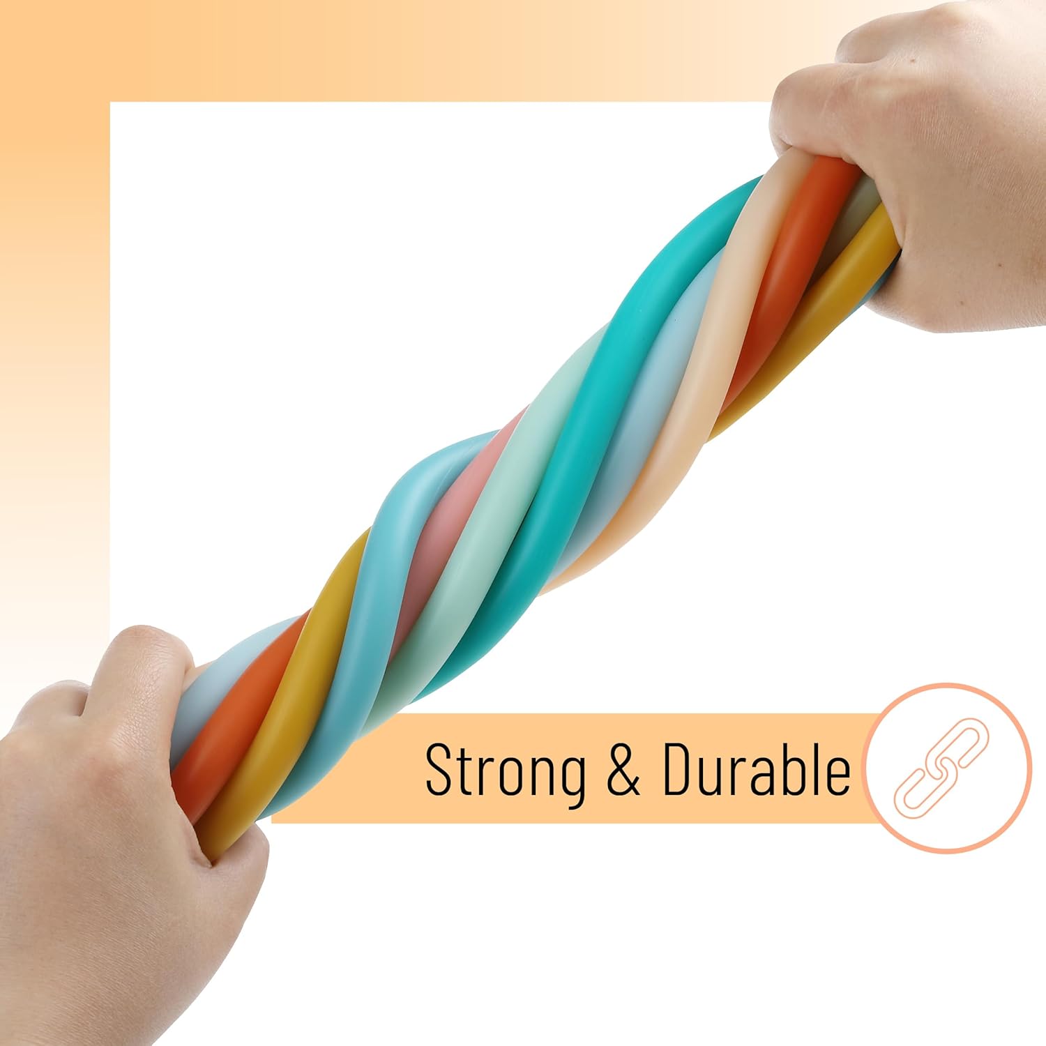 Mr. Pen- Monkey Noodle Fidget Toy, 9 Pack, Colorful, Monkey Noodles Fidget Toy, Strong and Durable, High Elasticity, Non Toxic, Stretches Up to 5 Feet - Image 4