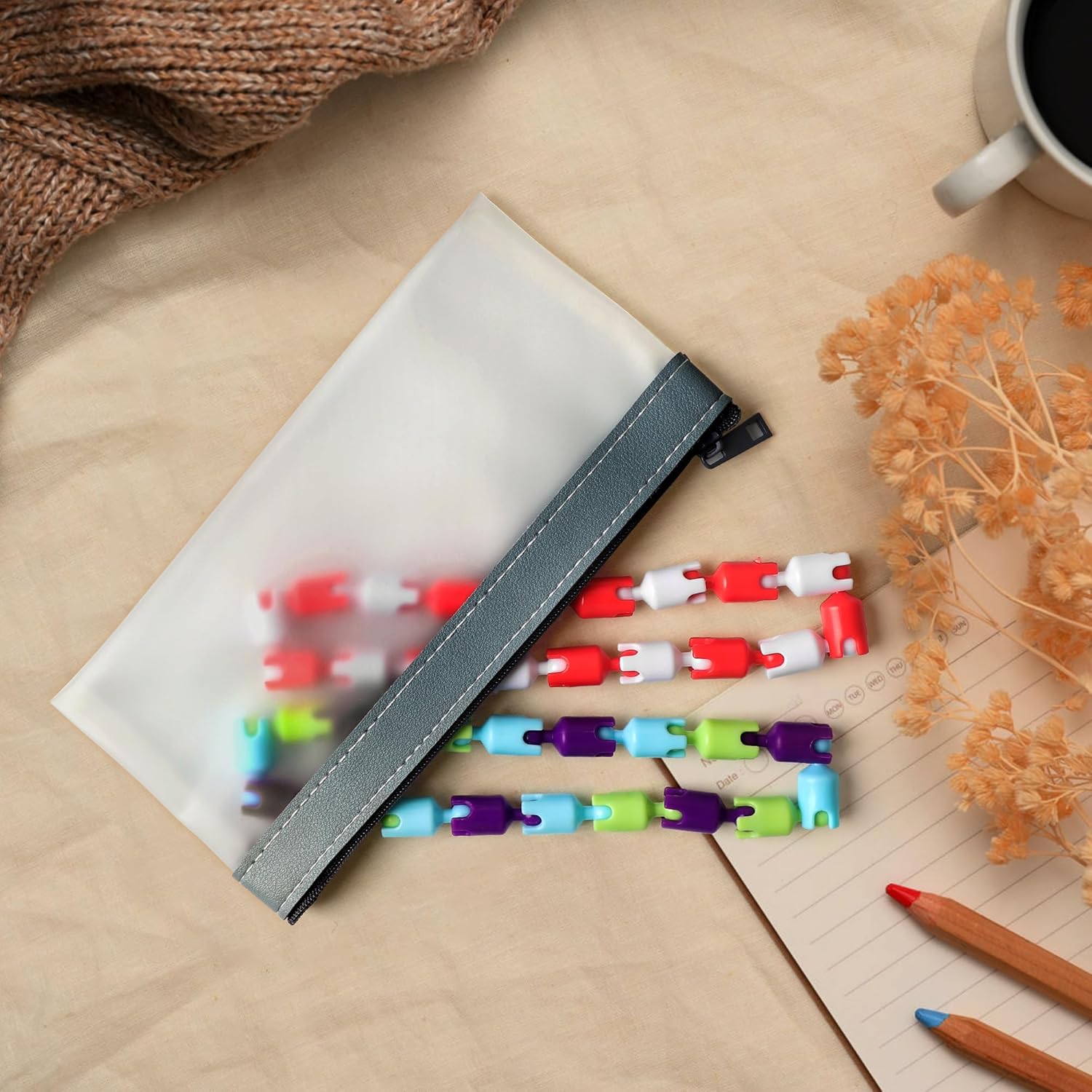 Boxgear Sensory Fidget Toys - 6PCS Multicolor Twisty Fidget Toys for Adults, Boys, Girls for Relaxation,Anxiety Stress Relief, Decompression-Squeeze, Twist, Chain Spinner Alternative Gift - Image 5
