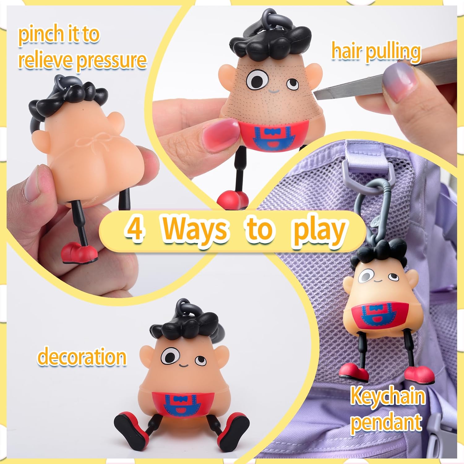 HanHan Skin Picking Fidget Toys Picking for Trichotillomania Hair Pulling Anxiety Funny ,ADHD Autism,Sensory Fidget Toys for School,Stress Relief and Boost Focus - Image 6