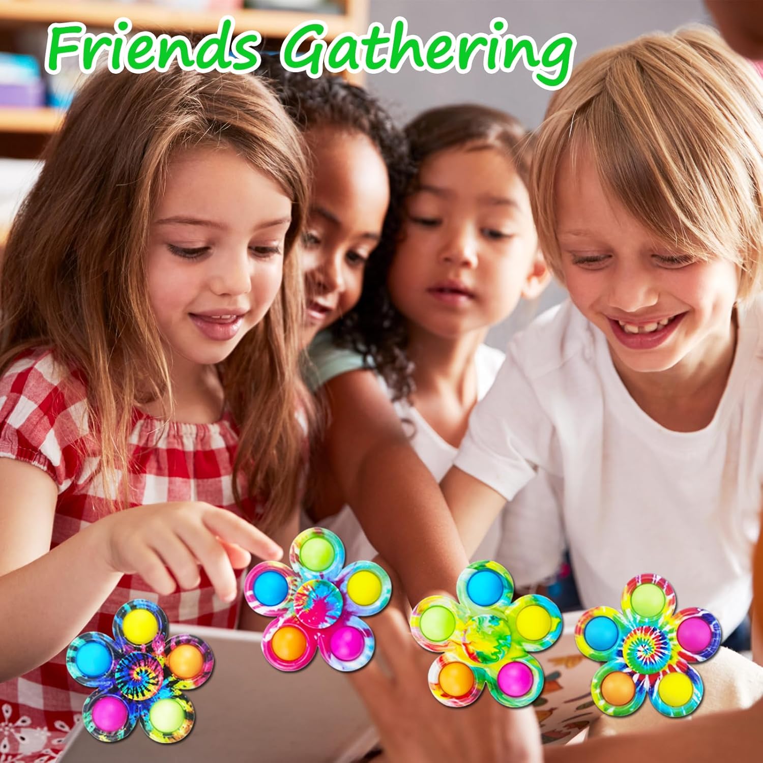30Pcs Fidget Spinner Bulk Toys, ADHD Autism Fidgets for Teens Toddler, Sensory Pop it Fidget Toys Pack, Party Favors Gifts for Kids 8-12 3-5, Classroom Prizes for Girls Boys Students - Image 5