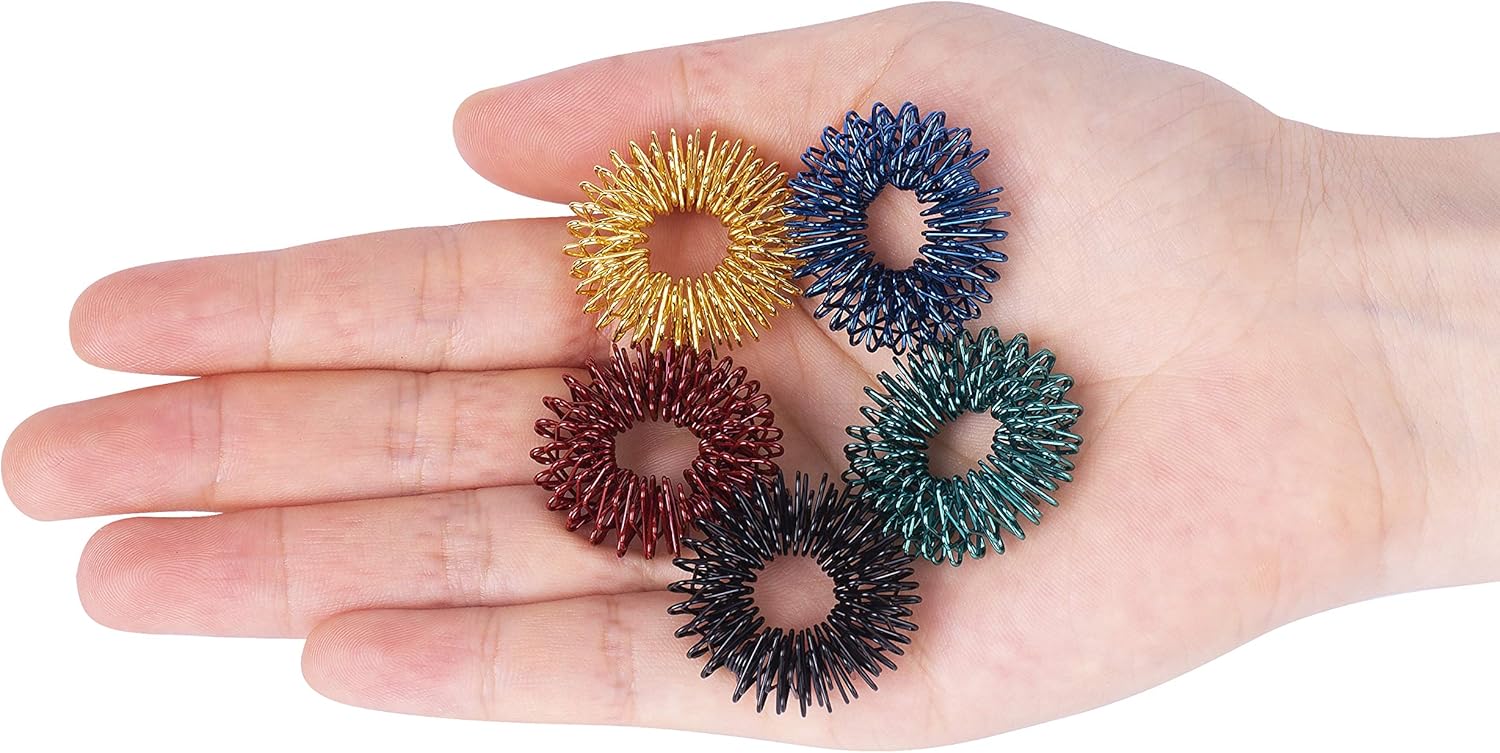 Mr. Pen- Spiky Sensory Rings, 10 Pack, Stress Relief Fidget Sensory Toys, Fidget Rings, Fidget Ring for Anxiety, Stress Relief Rings, Massager for Fidget ADHD Autism, Back to School Supplies - Image 8