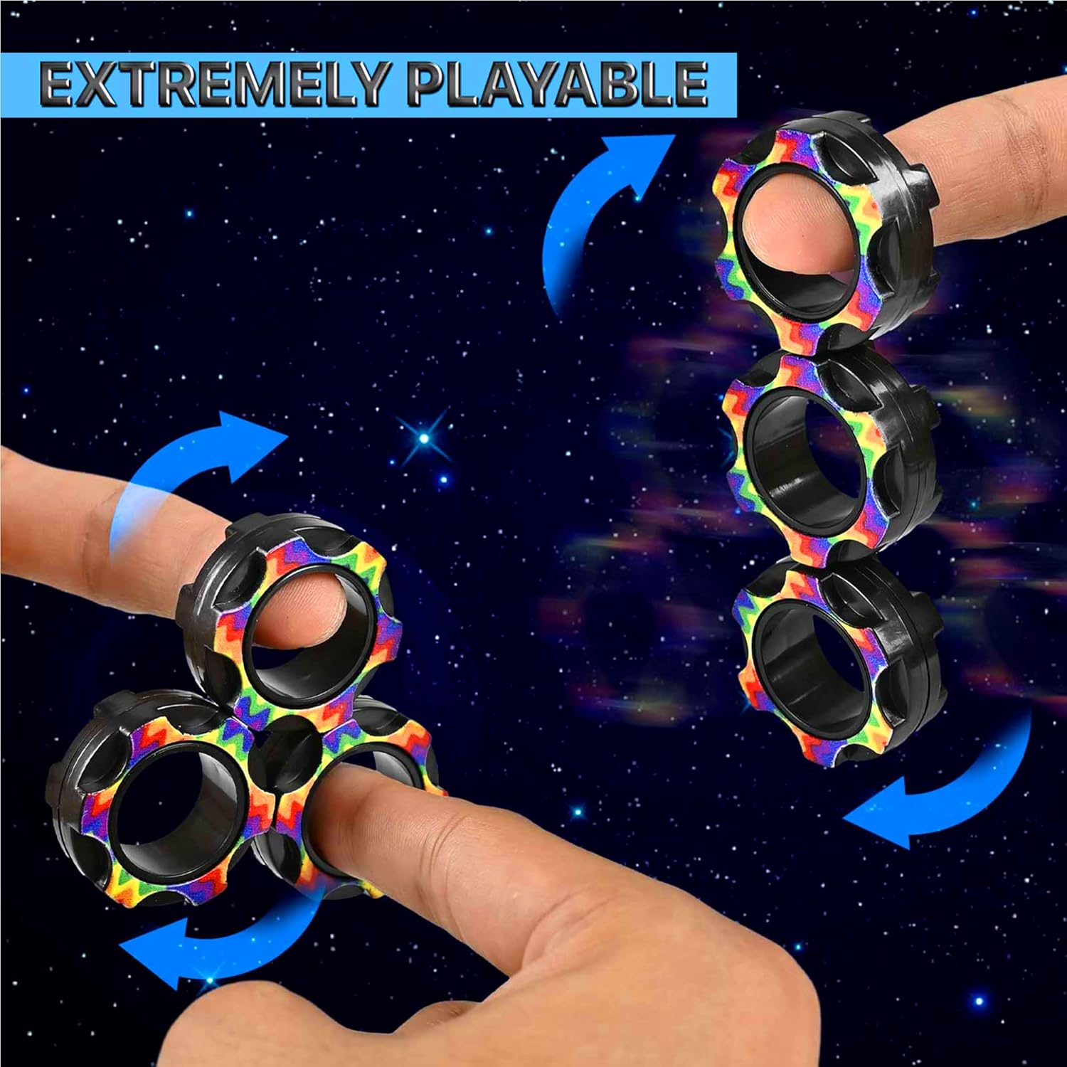 5PC Fidget Toys Adults Set Fidgets for Classroom Must Have Autism Sensory Pack Figette Cube ADHD Special Treasure Prize Tool Stress Relief Desk Cool Gadget for Kids Teen Christmas Stocking Stuffer - Image 5