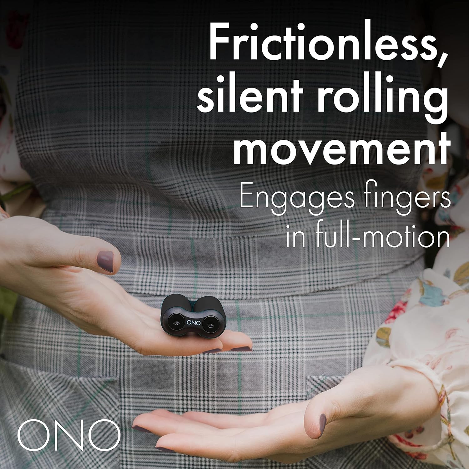 ONO Roller - Handheld Fidget Toy for Adults | Help Relieve Stress, Anxiety, Tension | Promotes Focus, Clarity | Compact, Portable Design (Junior Size/ABS Plastic, Black) - Image 5
