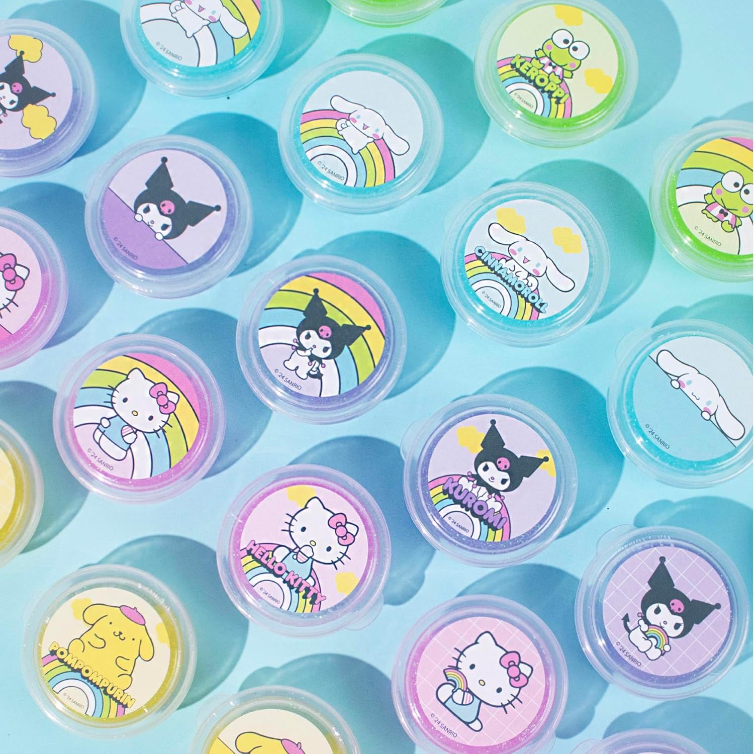 Hello Kitty Ultimate Slime Set, 25-Pack Scented Glitter Slimes, Party Favors for Kids 8-12, Slime Bulk, Mini Slime, Sanrio Stuff - Image 7