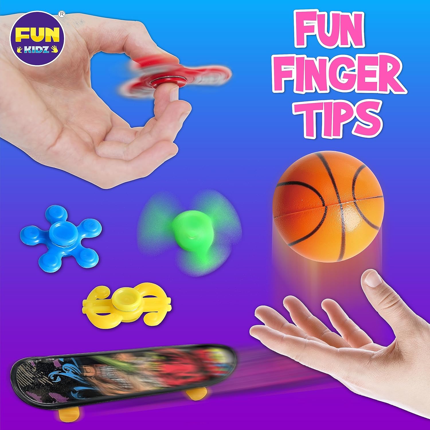 Fidget Pack Box for Boys Girls 4-12, FunKidz Fidget Toys for Kids 5-7 Autistic Sensory Mystery Birthday Gifts in Reusable Portable Treasure Box Nice Party Favors - Image 5