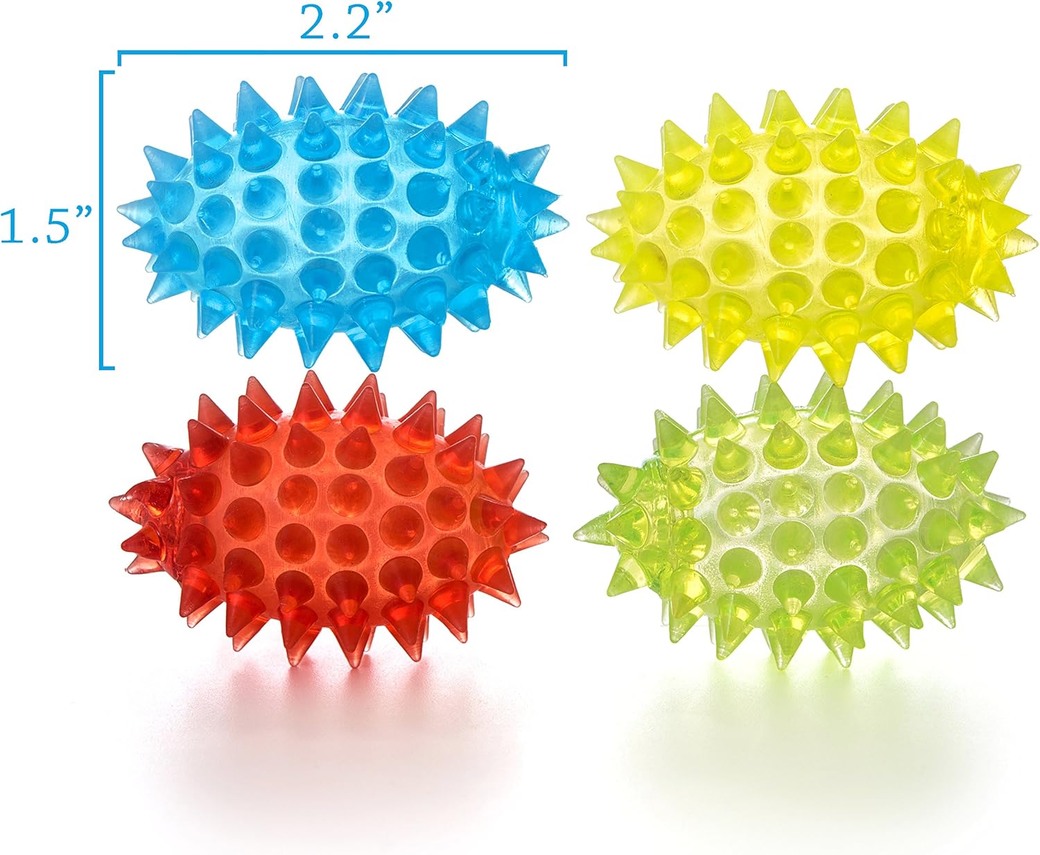 Spiky Balls Stim Toy 4 Pcs Set, Picking Desk Fidgets for Kids & Adults, ADHD Autism, Sensory Fidget Toys for School, Stress Relief and Boost Focus - Image 4