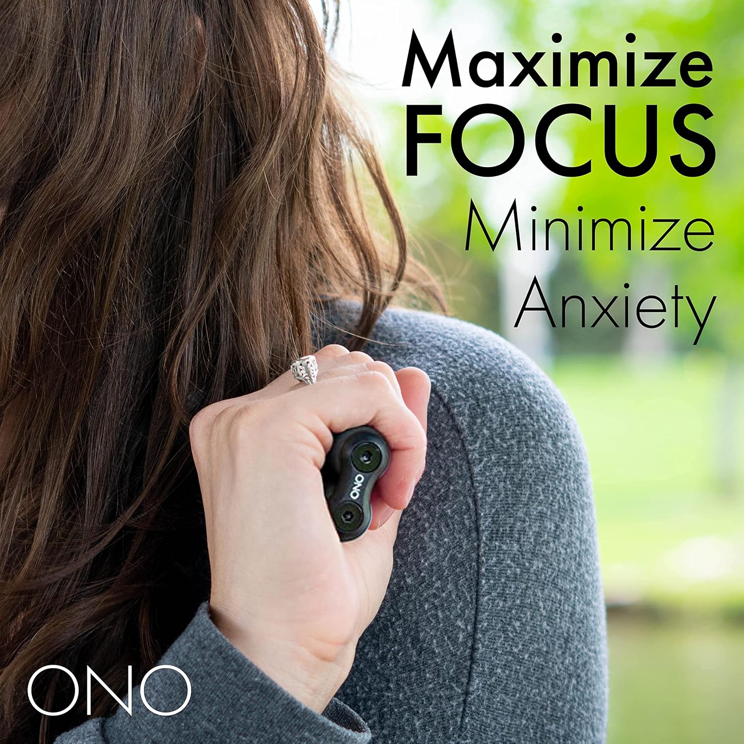 ONO Roller - Handheld Fidget Toy for Adults | Help Relieve Stress, Anxiety, Tension | Promotes Focus, Clarity | Compact, Portable Design (Junior Size/ABS Plastic, Black) - Image 7