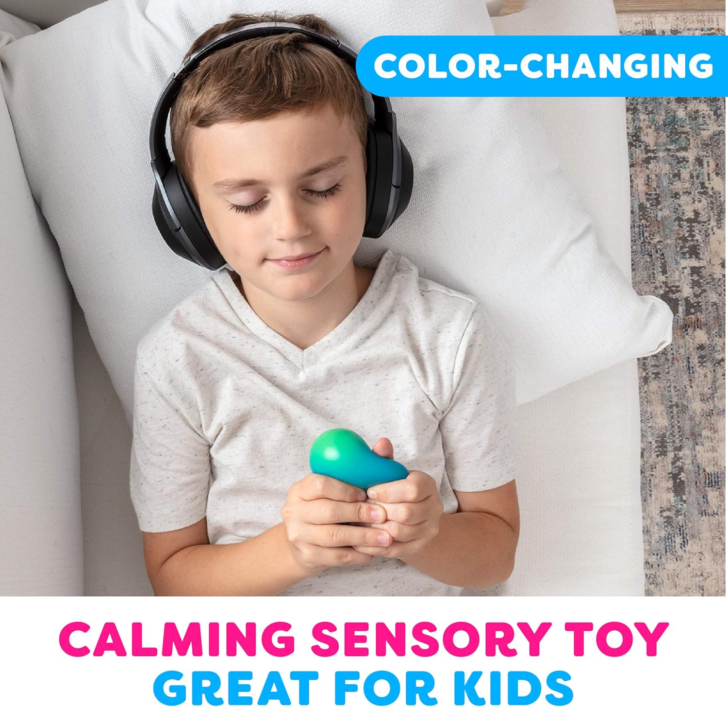 Power Your Fun Arggh Mini Stress Balls for Adults and Kids - 3pk Squishy Stress Balls, Color Changing Resistance Fidget Toys, Sensory Stress Relief Squeeze Toys Squishy Toy (Yellow, Pink, Blue) - Image 6