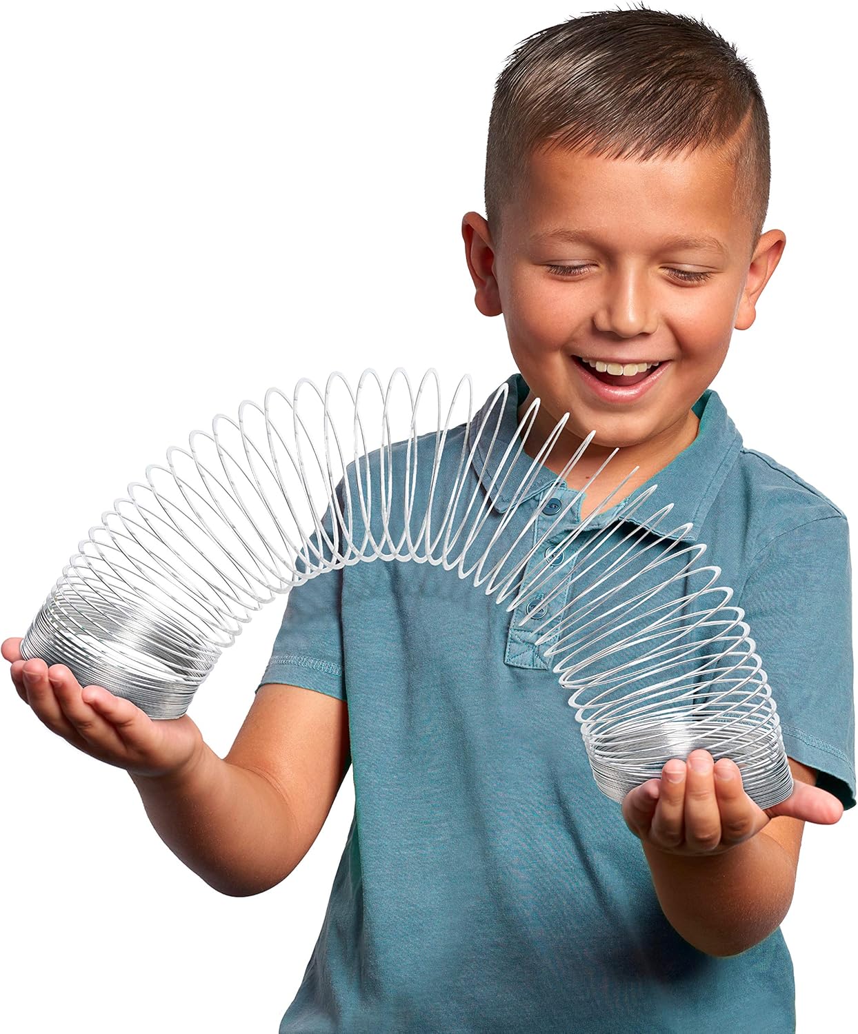 The Original Slinky® Brand Fidget Toy Pack: 1 Giant, 1 Classic, and 1 Slinky Junior Walking Metal Spring Toy, Kids Toys for Ages 5 Up, Amazon Exclusive by Just Play - Image 3