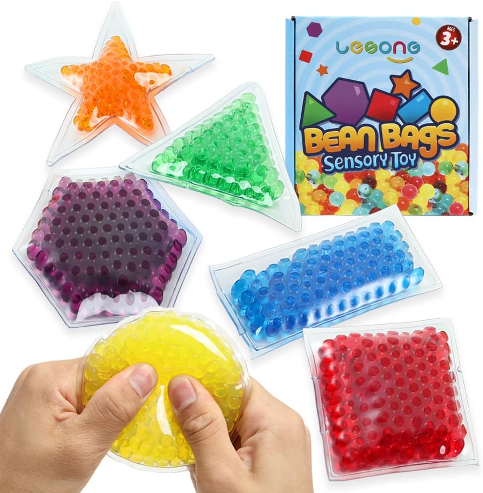 Fidget Sensory Toys for Autism Kids, Quiet Fidget for Classroom Calming Down Must Haves, Squishy Stress Anxiety Relief for Adults Office & Home ,Fidget Shapes Learning Toys - Image 2