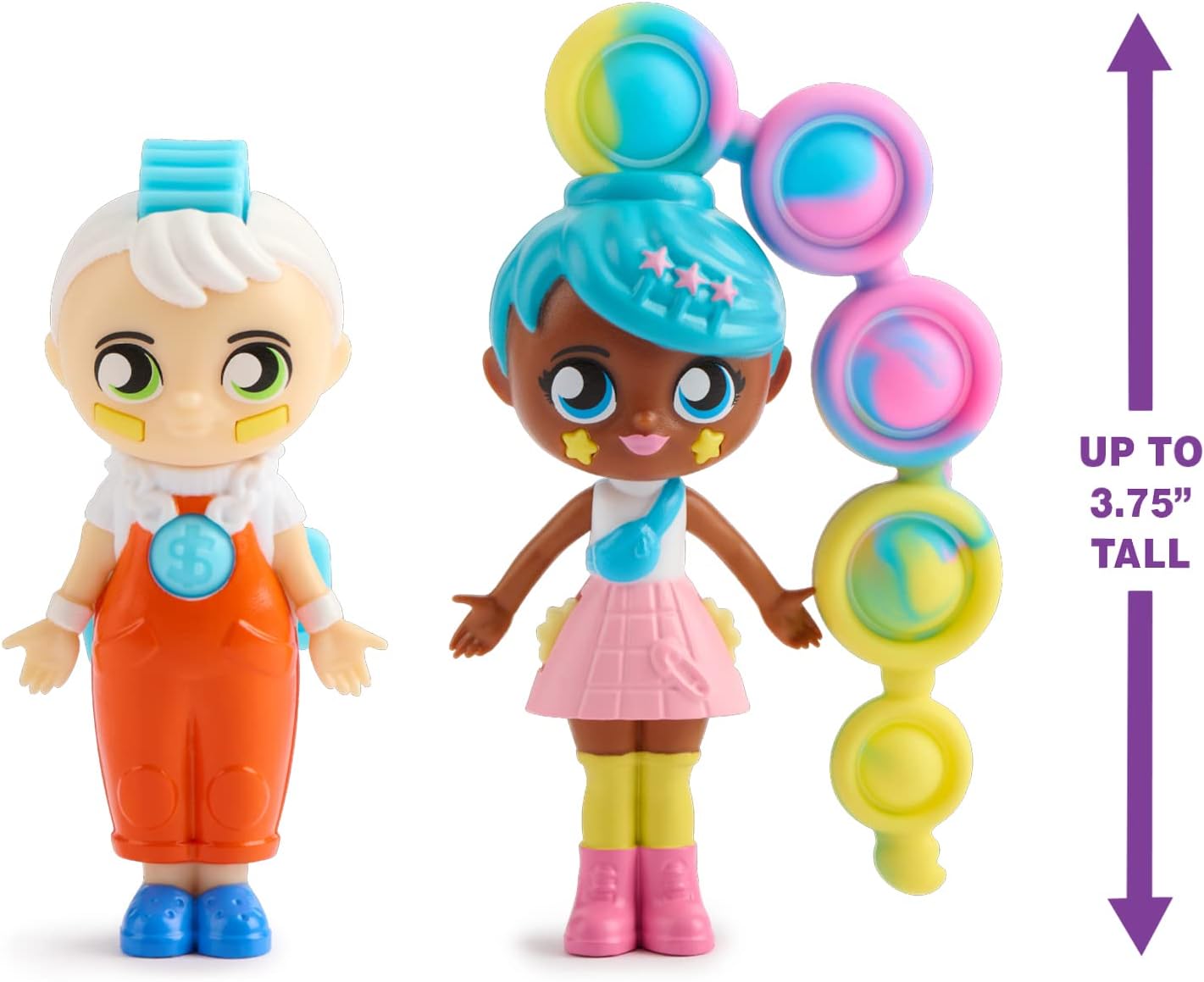 Fashion Fidgets Sensory Toy Dolls – Push Pop Fidget Toy Pack of 2 – Anxiety and Stress Relief for Kids - Image 5