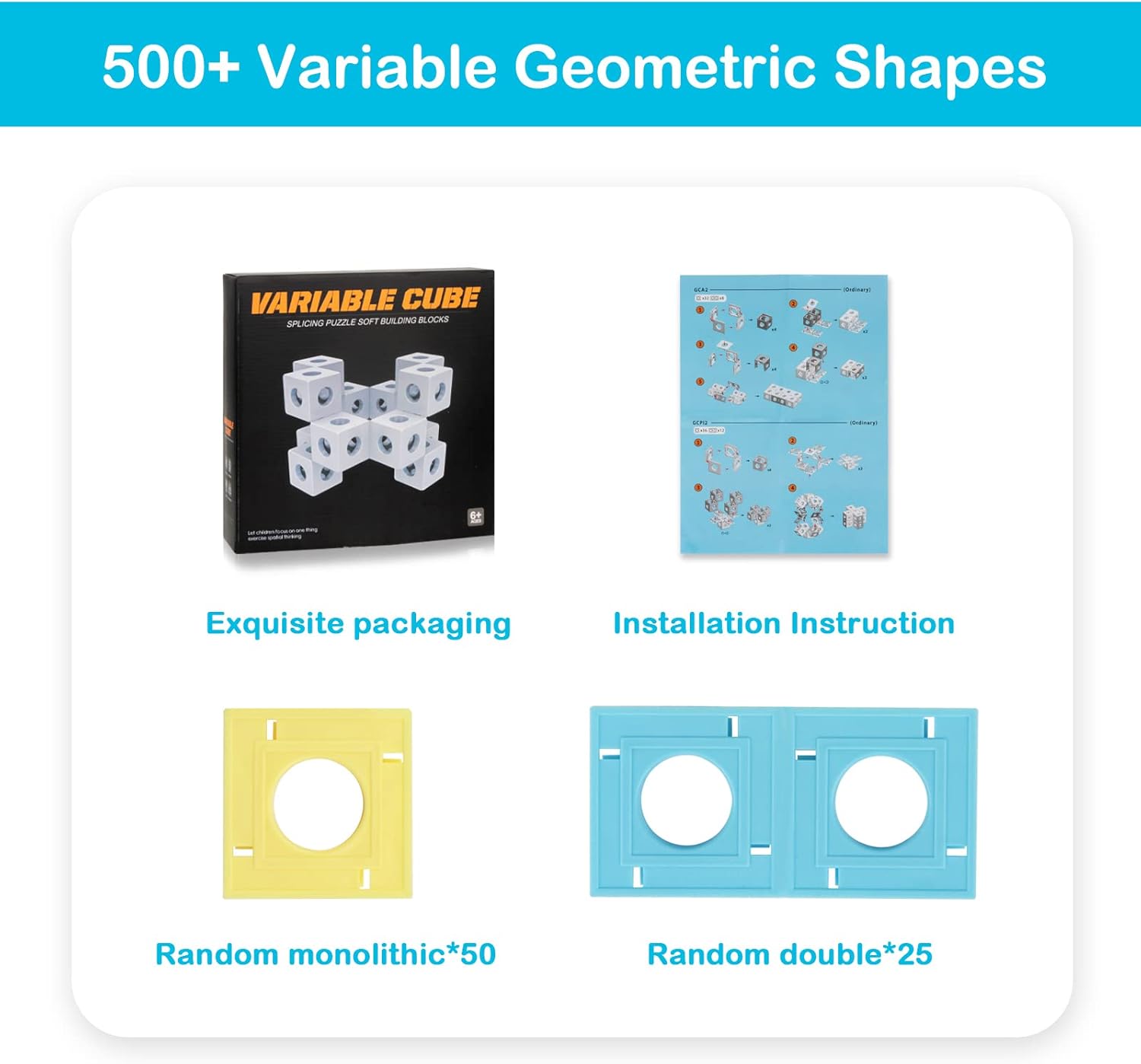 Fidget Toys Kids Building Bocks: 3D Puzzles Boxes Infinity Toy STEM Magic Cubes Cool Stuff Gadgets Birthday Gifts for Ages 12 13 14 15 16 17 18 Year Old Boys Girls Christmas Stocking Stuff Gift Toys - Image 5
