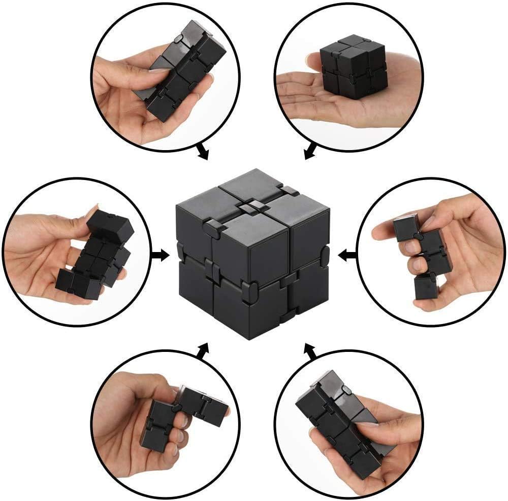 Sensory Fidget Toys Set 7 Pack. Stress Relief Relieve Anxiety Tools Bundle Figette Toys with Fidget Pad, Cube with Infinity, Magnetic Ring, Fidget Box Bulk Figit, Game for Kids Adults Kill Time - Image 3