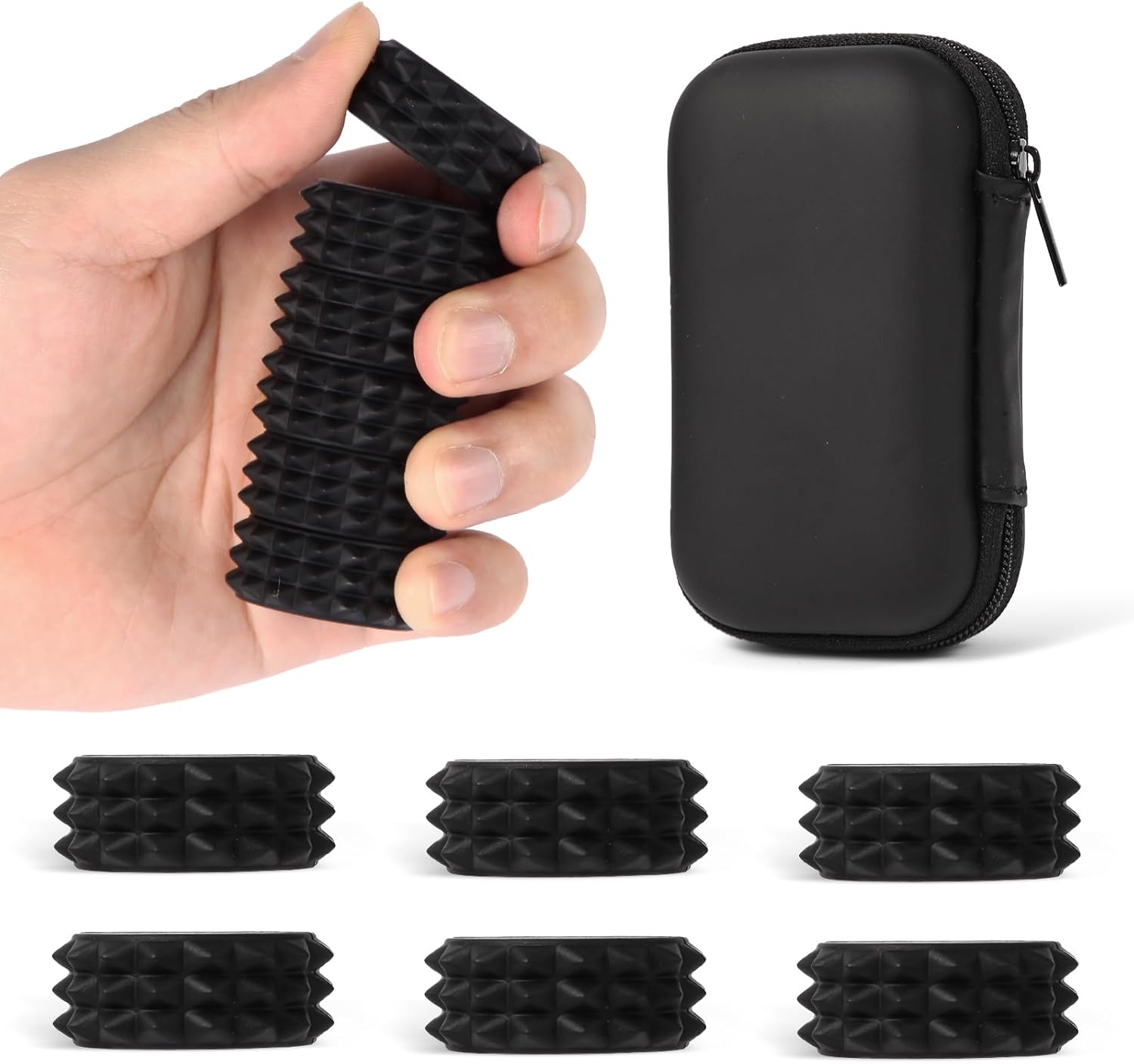 Silicone Magnetic Stress Balls, 6 Pack Pain Stim Fidget Toys Adults & Teens, Sensory Toys for Kids with Autism ADHD with Storage Box, Stress Relief & Focus Handheld Roller for Office Travel Classroom - Image 2