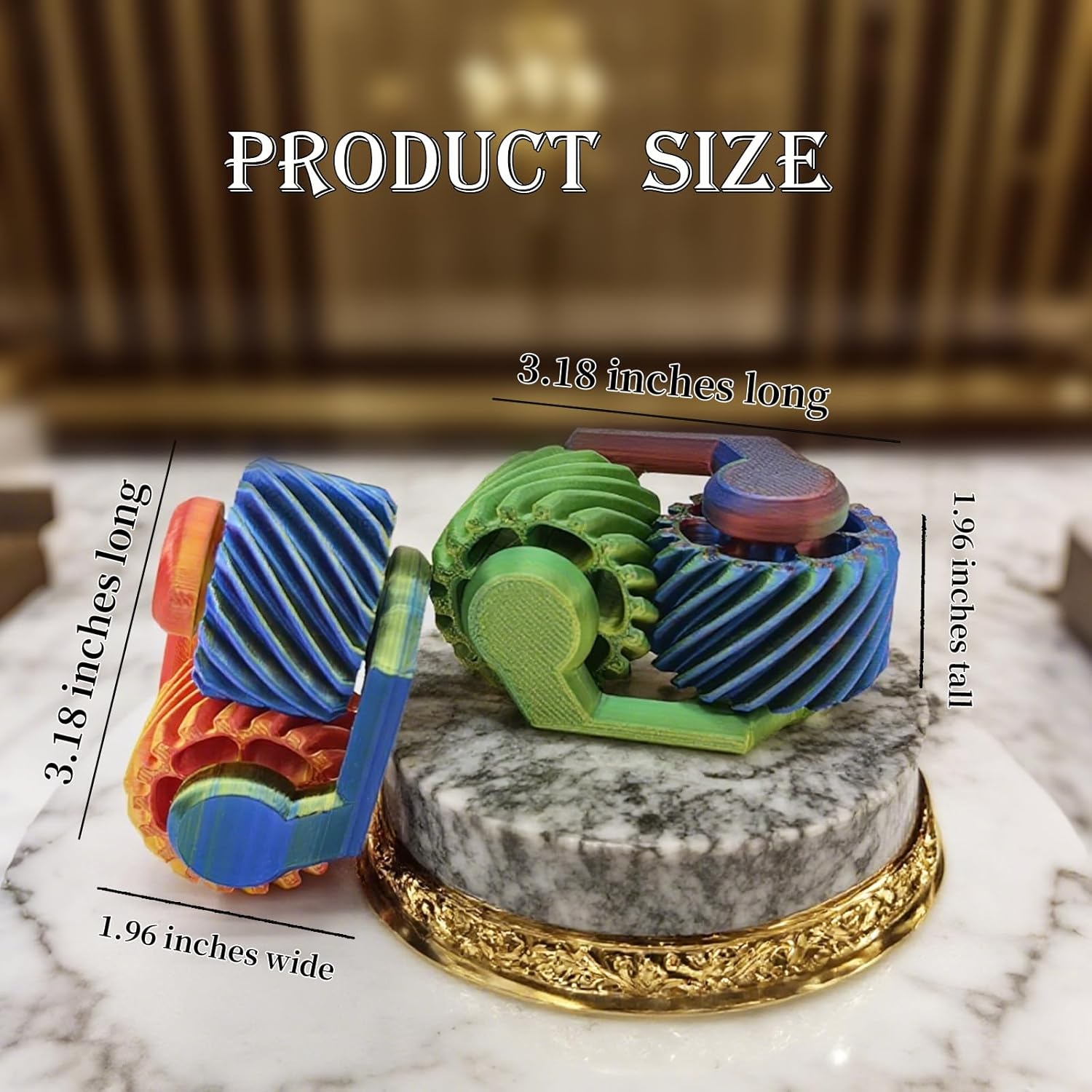 Fidget Spinner 3D Printed Toys Gears,Fidget Toys for Kids Adults, Sensory Toys for Anxiety Stress Relief,Pocket Mini Fidget Toy, Novelty Gifts for Friends,Party Favors for Kids Adults,Classroom Prizes - Image 7