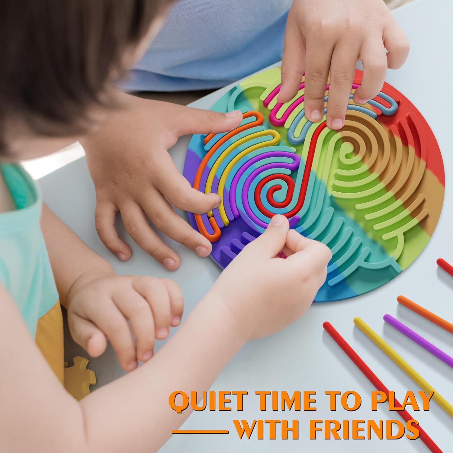 Sensory Fidget Toys for Kids Toddler Boys ,Sensory Activity Board for Stress Anxiety Autistic ADHD, Calm Down Travel Airplane Essentials Toys for 3+ Year Old, Stuffers Gifts for Teens Girls - Image 6