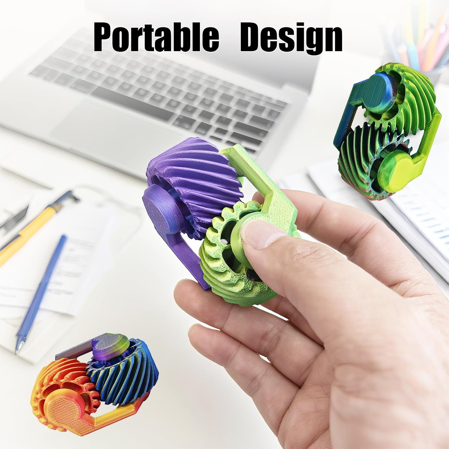 Fidget Spinner 3D Printed Toys Gears,Fidget Toys for Kids Adults, Sensory Toys for Anxiety Stress Relief,Pocket Mini Fidget Toy, Novelty Gifts for Friends,Party Favors for Kids Adults,Classroom Prizes - Image 6