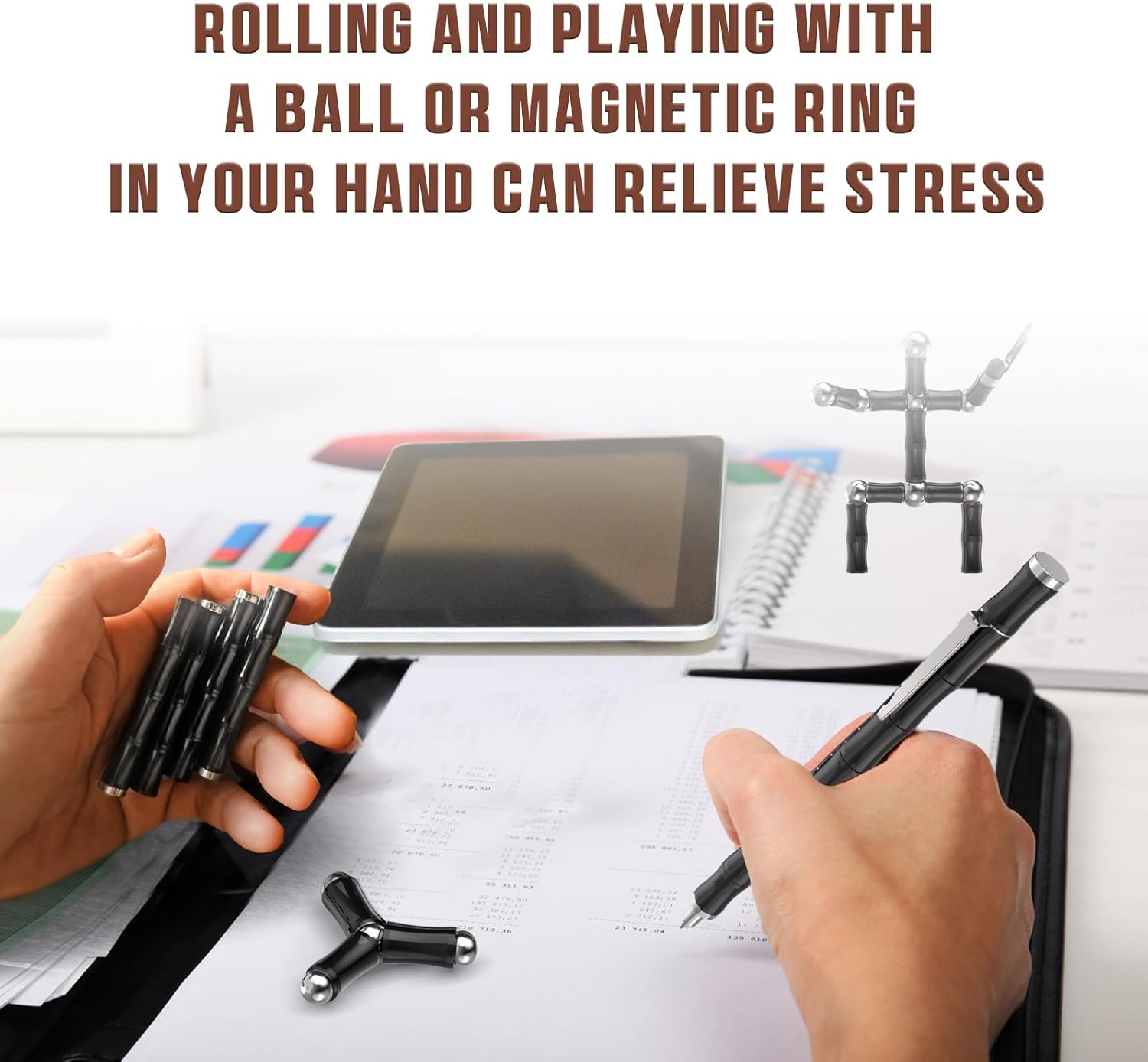 Magnetic Fidget Pen Toys for Teens- Unique Birthday Gifts for Young Men Fun Gifts for Teenage Boys Novelty Christmas Stocking Fillers Gadget for 8 10 11 12 13 14 15 Year Old Boy Engineer Gifts - Image 6