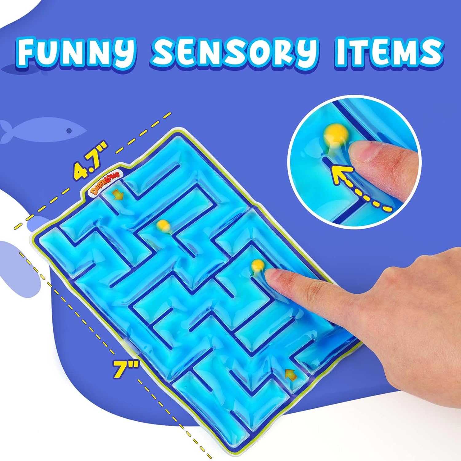 Sensory Toys Fidget Marble Maze - Gel Filled Sensory Items for Kids Children Teens Autism | Tactile Autistic Calming Toys for Preschool Classroom | Gifts Prizes for Kids Classroom - Image 6
