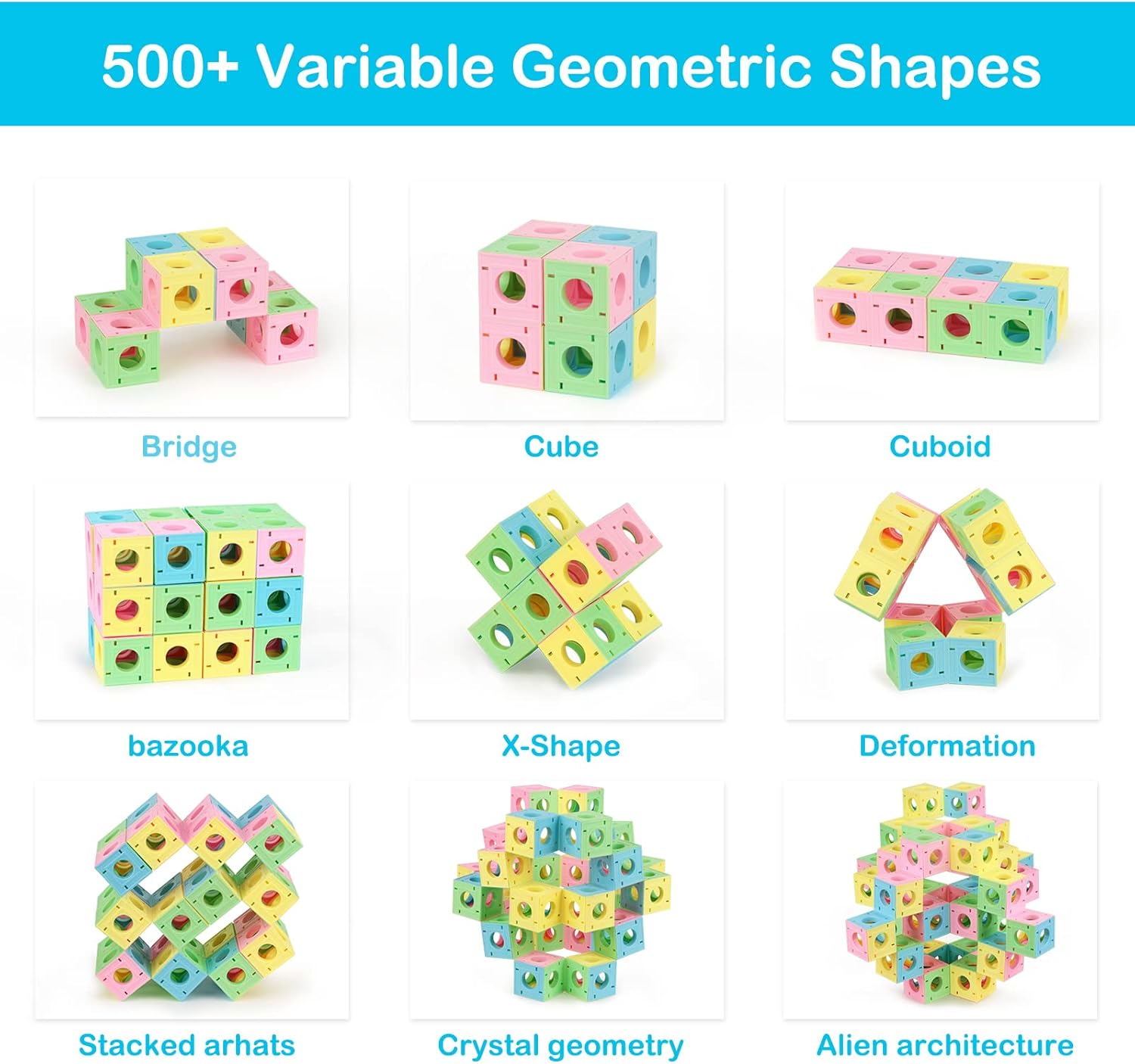 Fidget Toys Kids Building Bocks: 3D Puzzles Boxes Infinity Toy STEM Magic Cubes Cool Stuff Gadgets Birthday Gifts for Ages 12 13 14 15 16 17 18 Year Old Boys Girls Christmas Stocking Stuff Gift Toys - Image 3