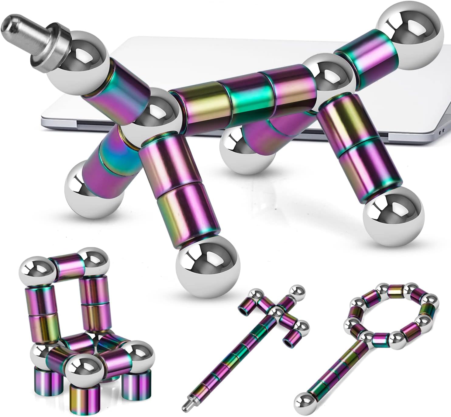 LARAH Color Fidget Pen Toy, Sensory Tool EDC Fidgeting Game for Adults, Cool Gadget Best for Stress and Anxiety Relief and Kill Time,Novelty Gifts for Teen and Adults - Image 3