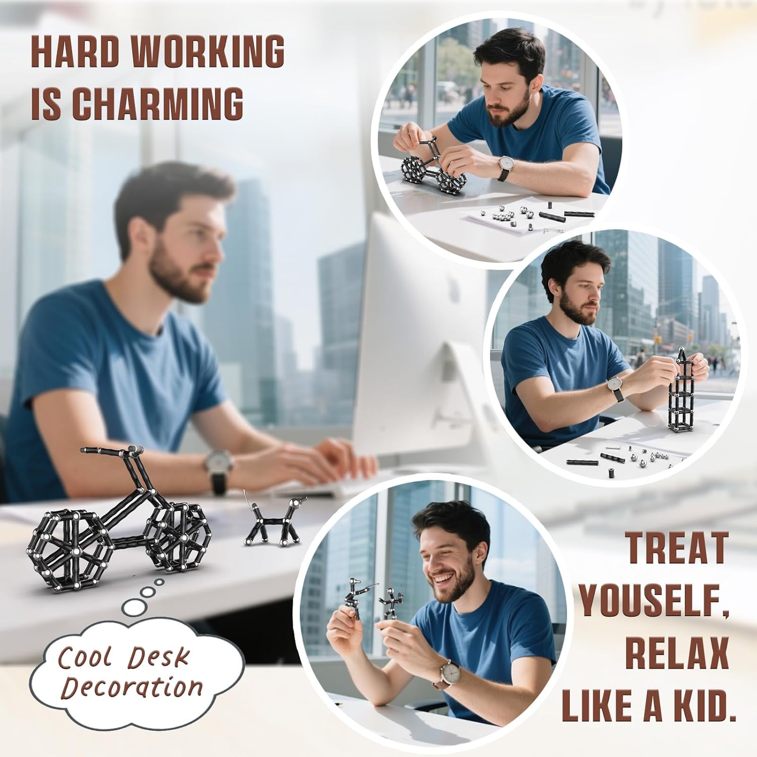 Magnetic Fidget Pen Toys for Teens- Unique Birthday Gifts for Young Men Fun Gifts for Teenage Boys Novelty Christmas Stocking Fillers Gadget for 8 10 11 12 13 14 15 Year Old Boy Engineer Gifts - Image 7