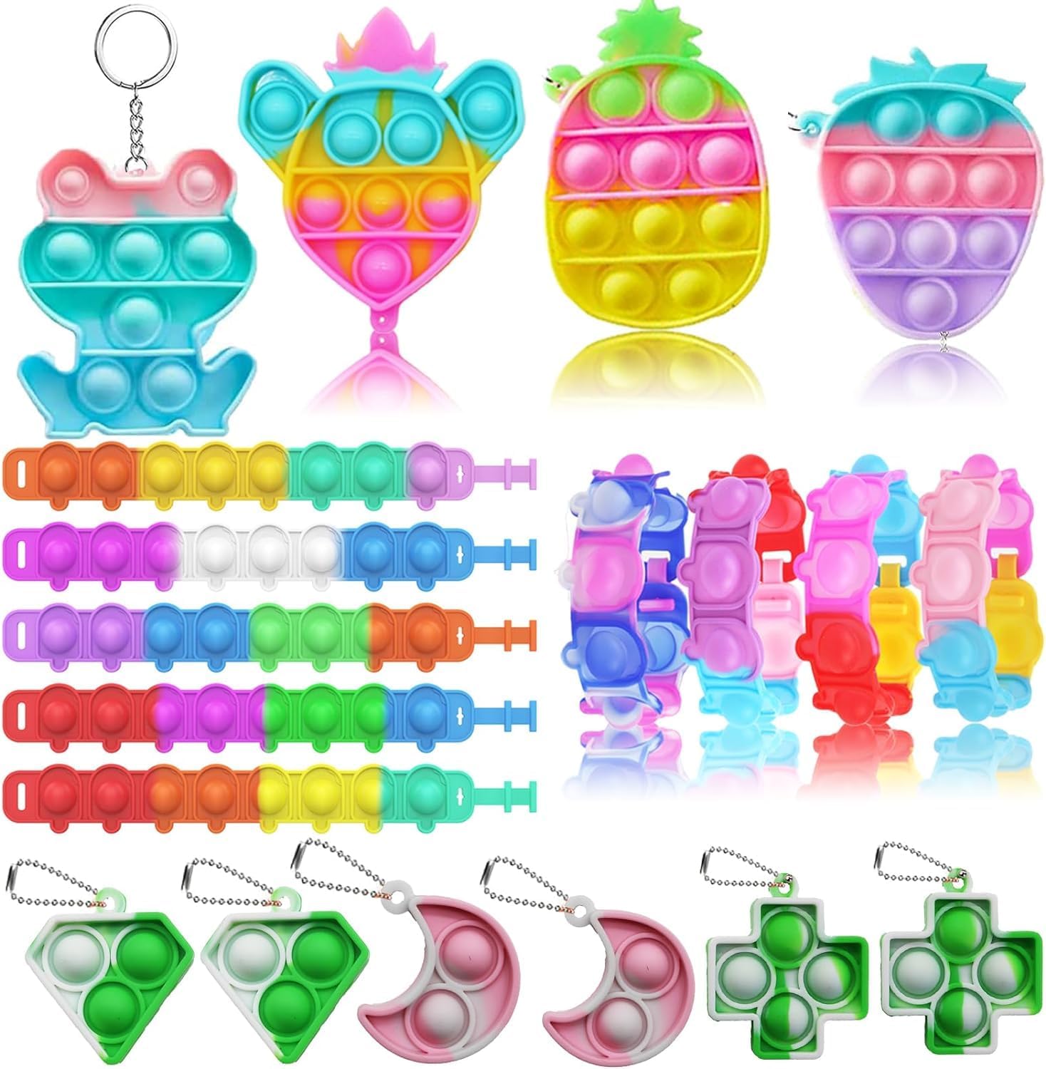 117 Pcs Party Favors for Kids 4-8, Birthday Gift Toys, Pop Fidget Toys, Treasure Box Toys, Carnival Prizes, School Classroom Rewards, Pinata Stuffers, Goodie Bags Filler for Boys Girls 8-12 - Image 3