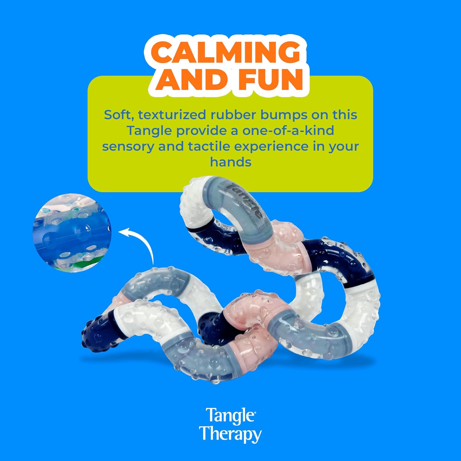 Tangle® Therapy Relax - Fidget Toy for Adults and Children - Improves Focus and Relaxes ADHD Symptoms When Played with - Quiet Fidget Toy for Work Or School - Hand Therapy Device - Image 6