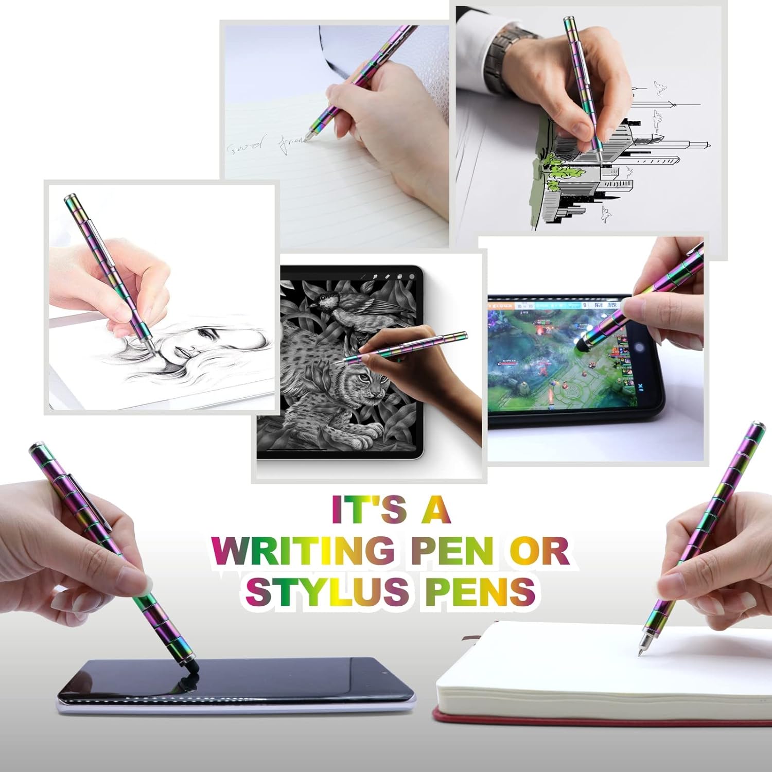 LARAH Color Fidget Pen Toy, Sensory Tool EDC Fidgeting Game for Adults, Cool Gadget Best for Stress and Anxiety Relief and Kill Time,Novelty Gifts for Teen and Adults - Image 5